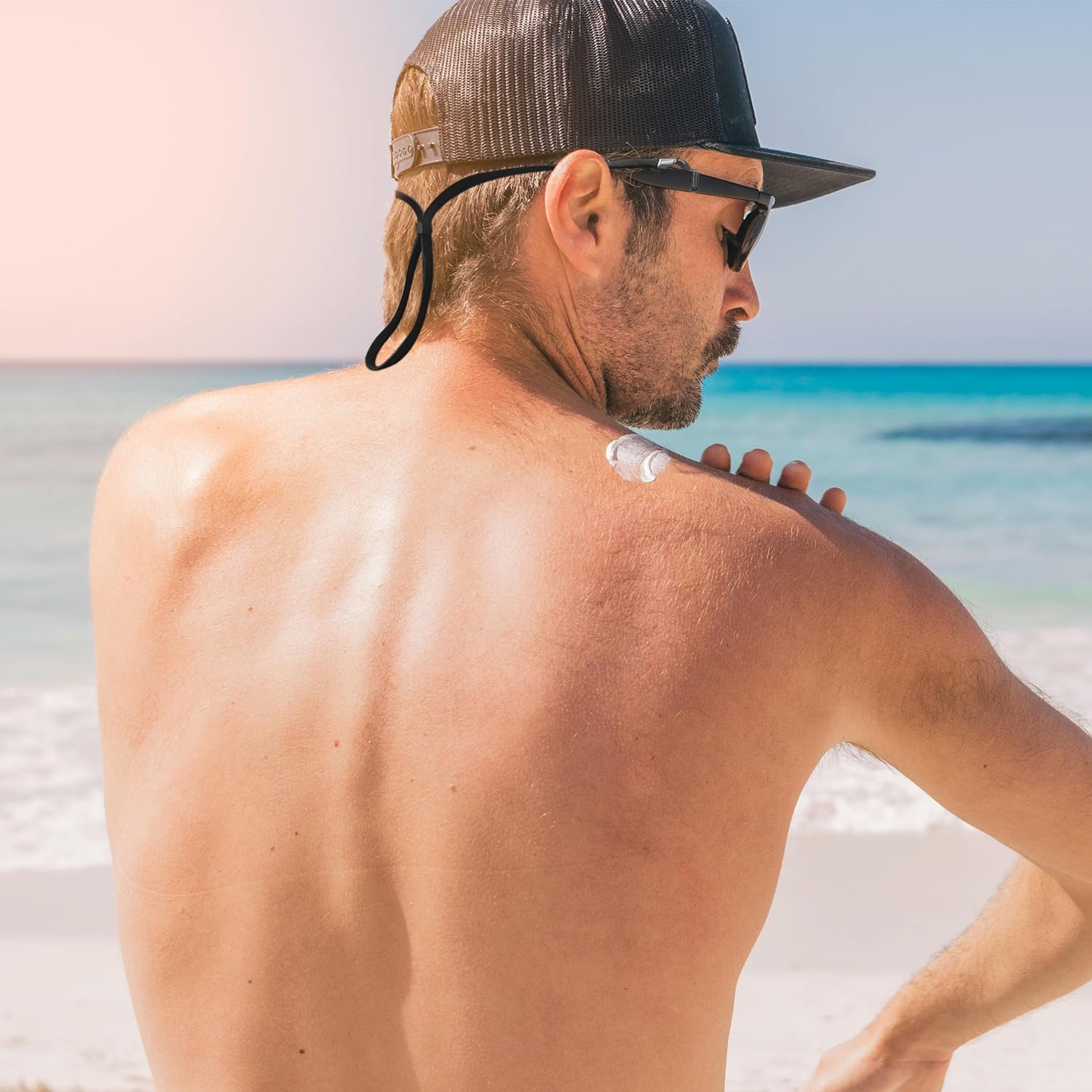 Topbine 4PCS Glasses Strap,Eye Glasses String Holder Strap，Sports Glasses Non-Slip Rope,Adjustable Sunglasses Retainer Eyeglass Straps Cords for Men Women (Black,13 Inch)