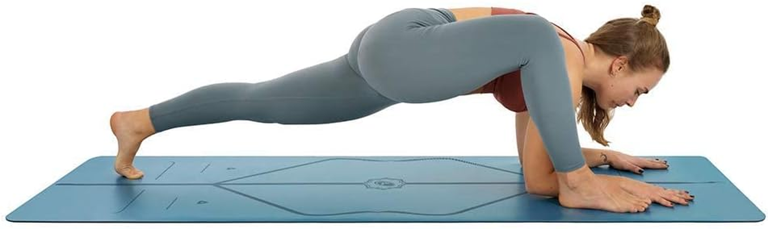 Liforme Original Yoga Mat &ndash; Free Yoga Bag Included - Patented Alignment System, Warrior-Like Grip, Non-Slip, Eco-Friendly and Biodegradable, Sweat-Resistant, Long, Wide, 4.2Mm Thick Mat for Comfort image number 5