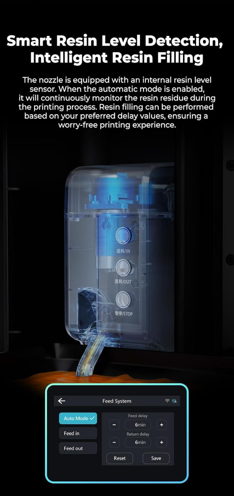 Creality Smart Resin Pumping Module, Resin Auto-Fill Function, One-Click Start and Stop, Intelligent Feeding, 3D Printer Accessories for HALOT-MAGE PRO/HALOT-MAGE S image number 3