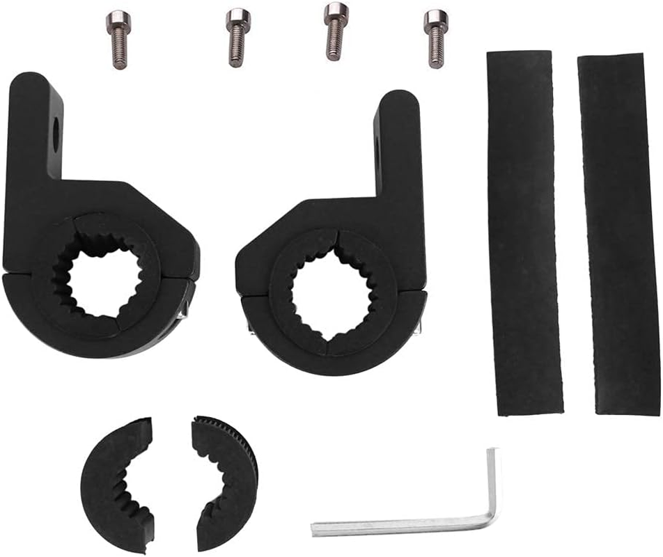 2Pcs Light Bar Tube Clamps, 19-30MM Universal Work Offroad Led Light Mounting Brackets Horizontal Bar Tube Clamp Kit, Horizontal Bar Cage Roof Rack Holder for Off-Road Truck UTV ATV image number 2