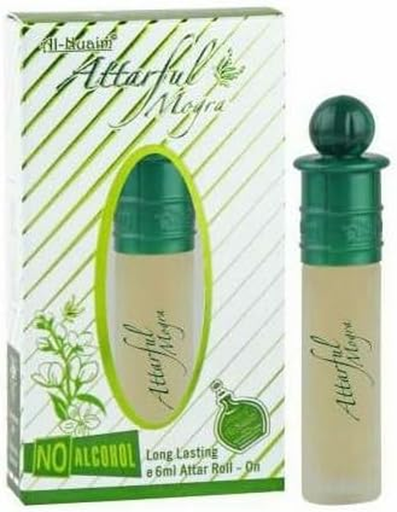 New Attarful Mogra 6Ml Great Fragrance Long-Lasting for Men & Women (Unisex) Floral Attar & Pocket Perfume.
