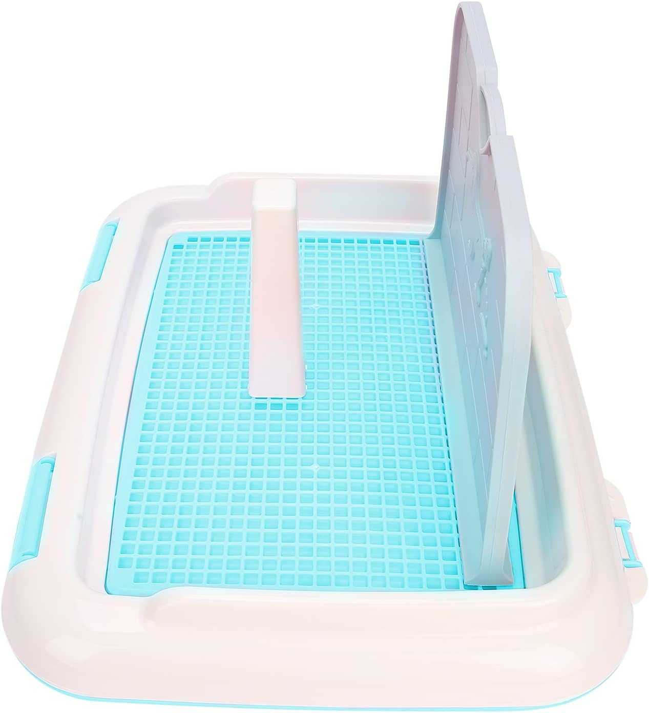 Xtevu Indoor Dog Toilet - Puppy Training Tray with Cat Potty Fence - Pet Toilet System - Dog Litter Tray (Bleu) image number 2