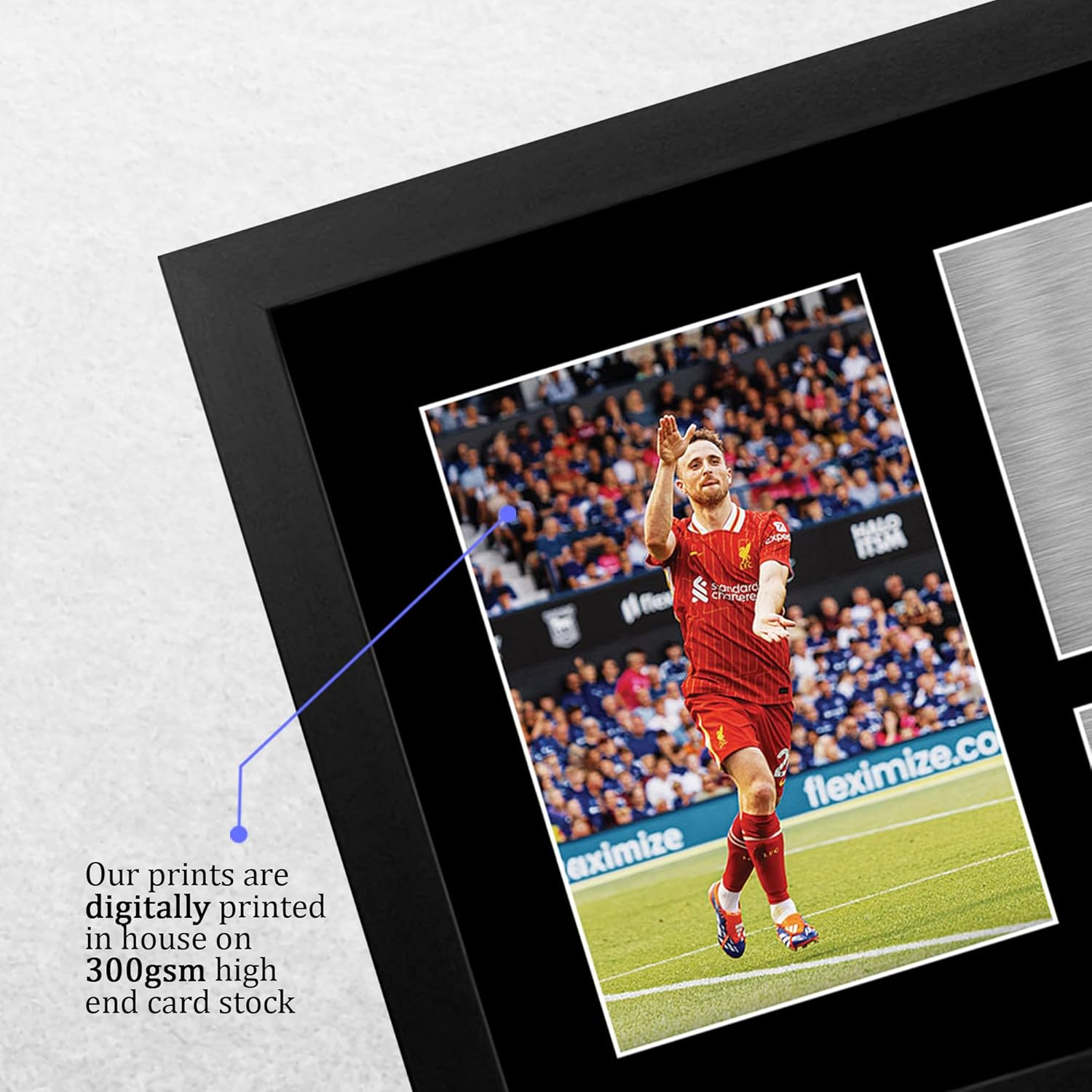 HWC Trading FR A4 Diogo Jota Liverpool Gifts Printed Signed Autograph Picture for Fans and Supporters - A4 Framed image number 4