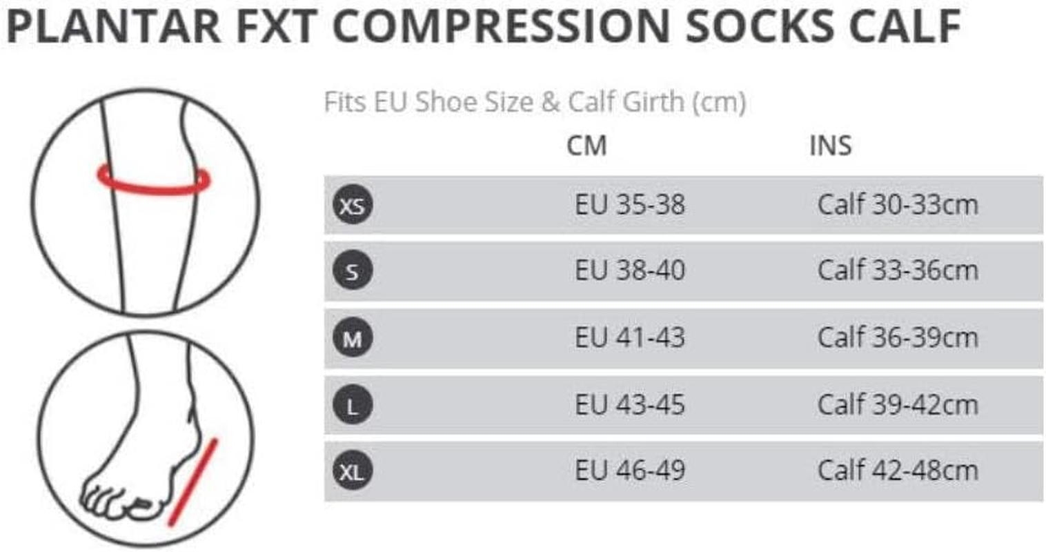 Thermoskin FXT Compression Calf Socks Pair, Black, X-Large, 4.1 Ounce image number 1