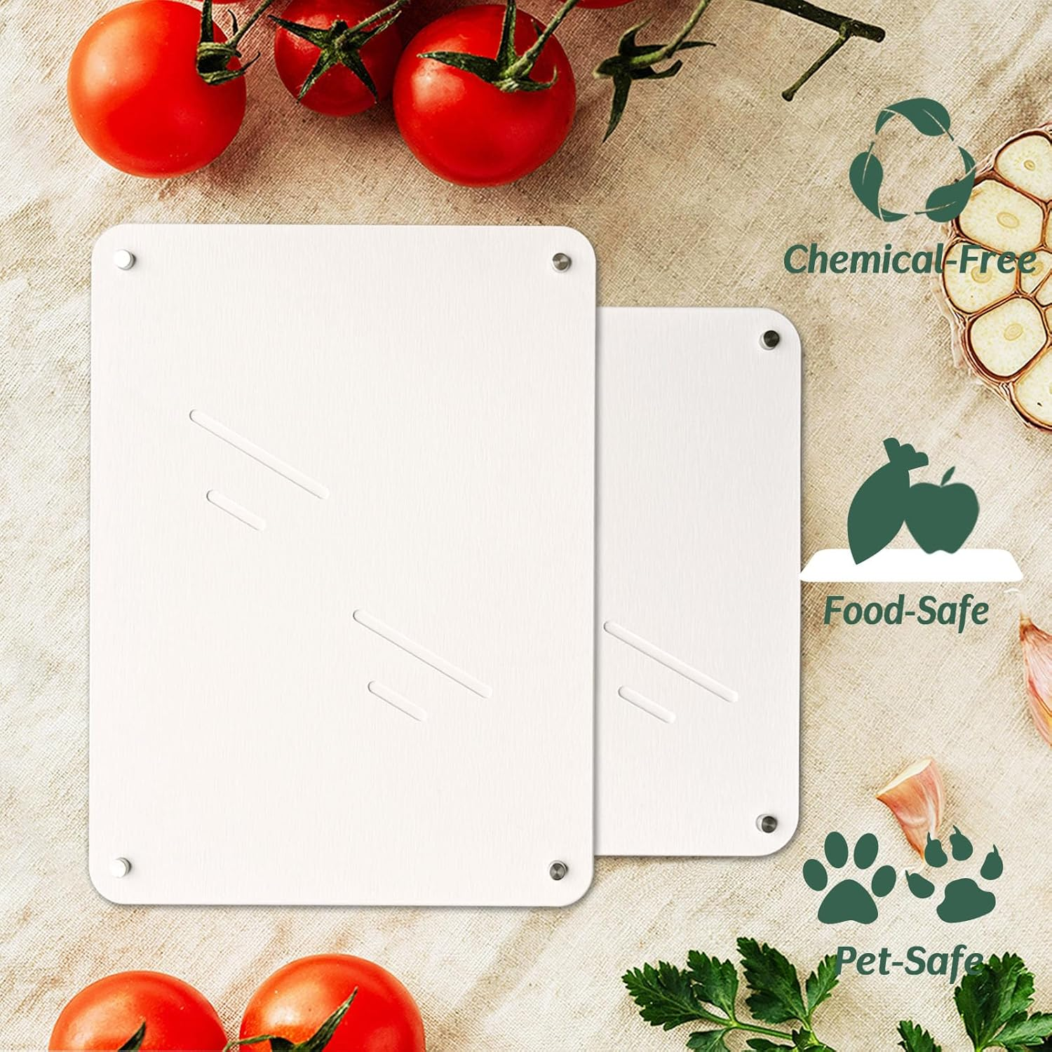 Marakruki Stone Dish Drying Mat for Kitchen Counter, Diatomite Dish Drying Mat, Quick Drying Diatomaceous Stone Kitchen Drying Mat, Chemical-Free Super Absorbent Dish Mat (35 X 45 Cm + 37.5 X 30 Cm) image number 2