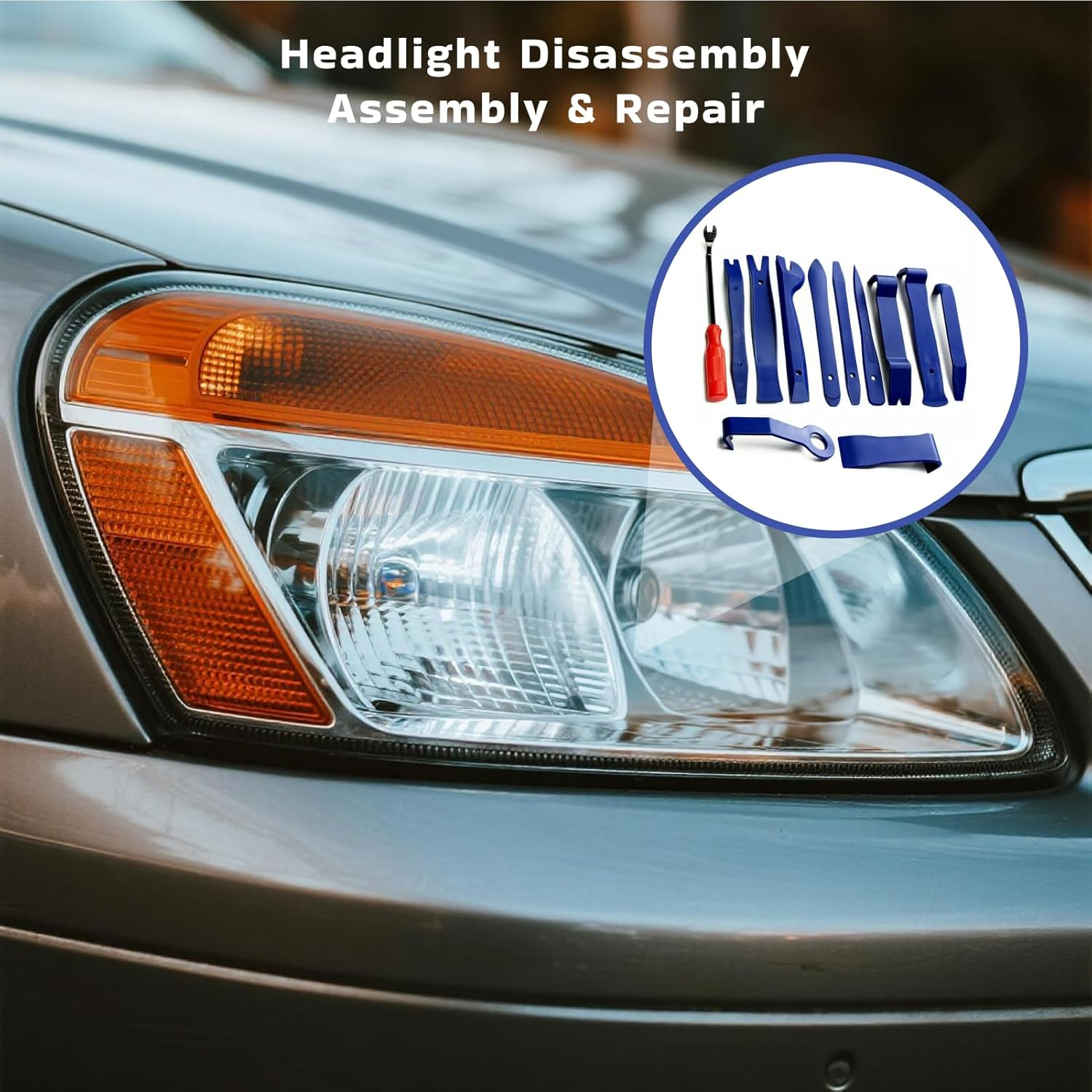 12 Pcs Trim Removal Tool Kit, No Scratch Plastic Pry Tool Set for Car Panel, Door, Window, and Interior Trim, Durable Fastener Rivet Remover for Automotive Upholstery and Furniture Restoration image number 4