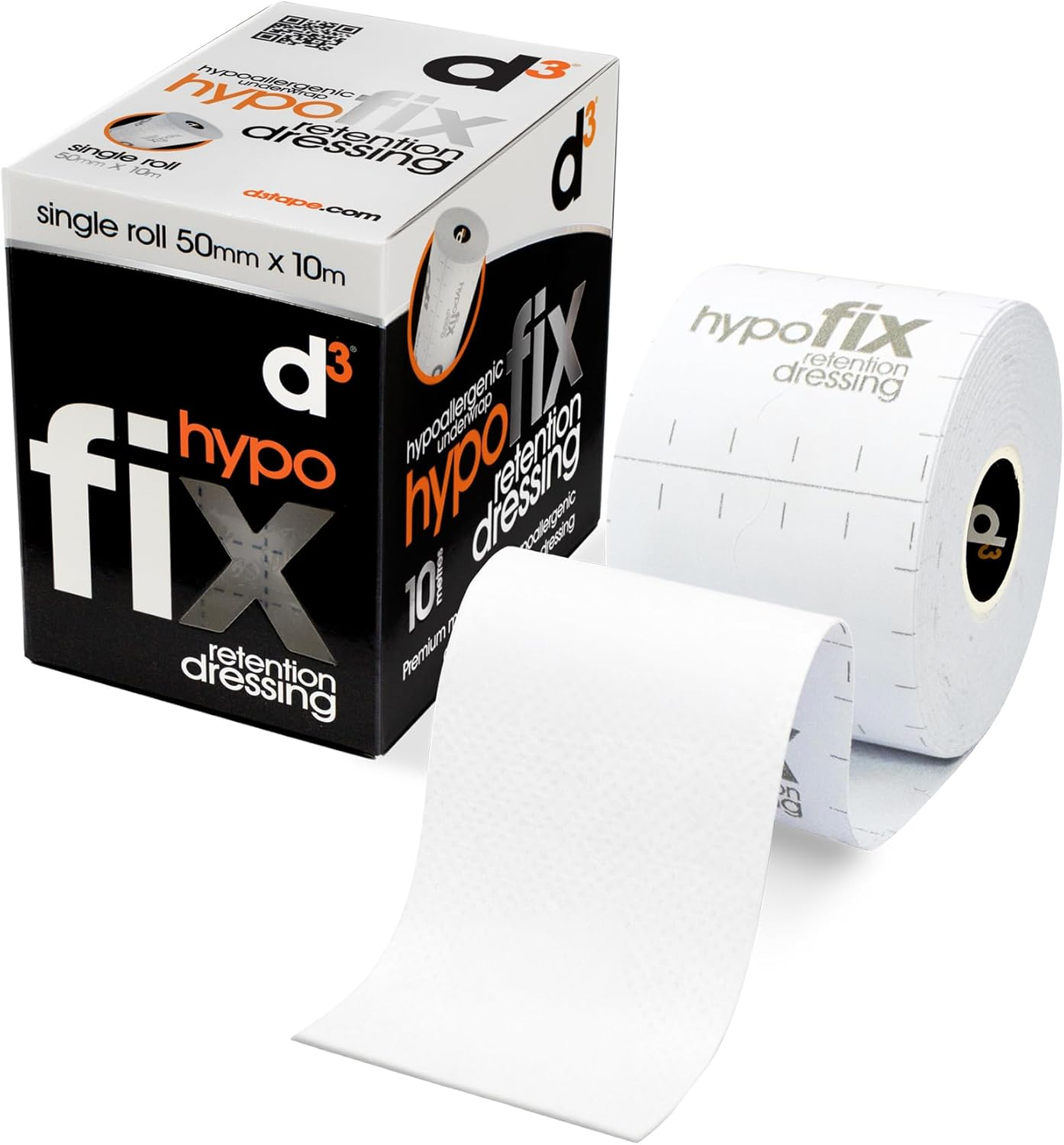 D3 Hypo Fix 50Mm X 10M (1 Roll) Hypoallergenic Underwrap Retention Dressing Fixation Tape Medical Dressing Adhesive Sports Wound Fixing Tape image number 4