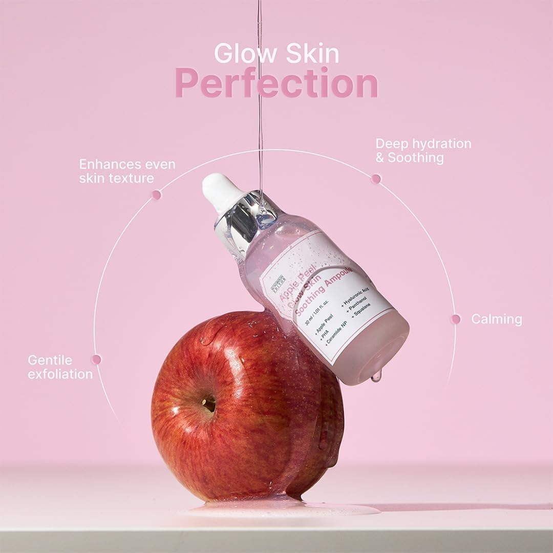 SUNGBOON EDITOR Apple Peel Glow Skin Soothing Ampoule | Facial Serum | Gentle Exfoliation | Smooth Skin | Glow Skin | Korean Skin Care image number 1