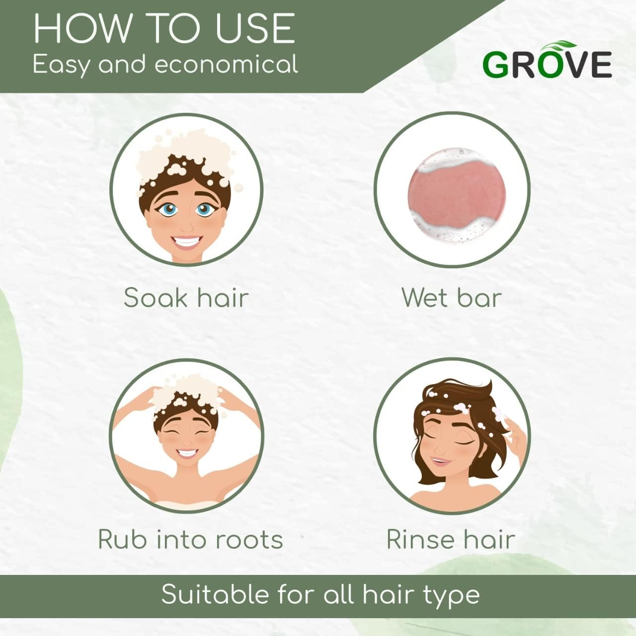 Grove Keratin Mango Solid Shampoo Bar| Vegan| Best for Split Ends, Colored Hair with Goodness of Keratin Protein, Argan Oil & Mango Butter (Pack of 1) &ndash; 75 G image number 4