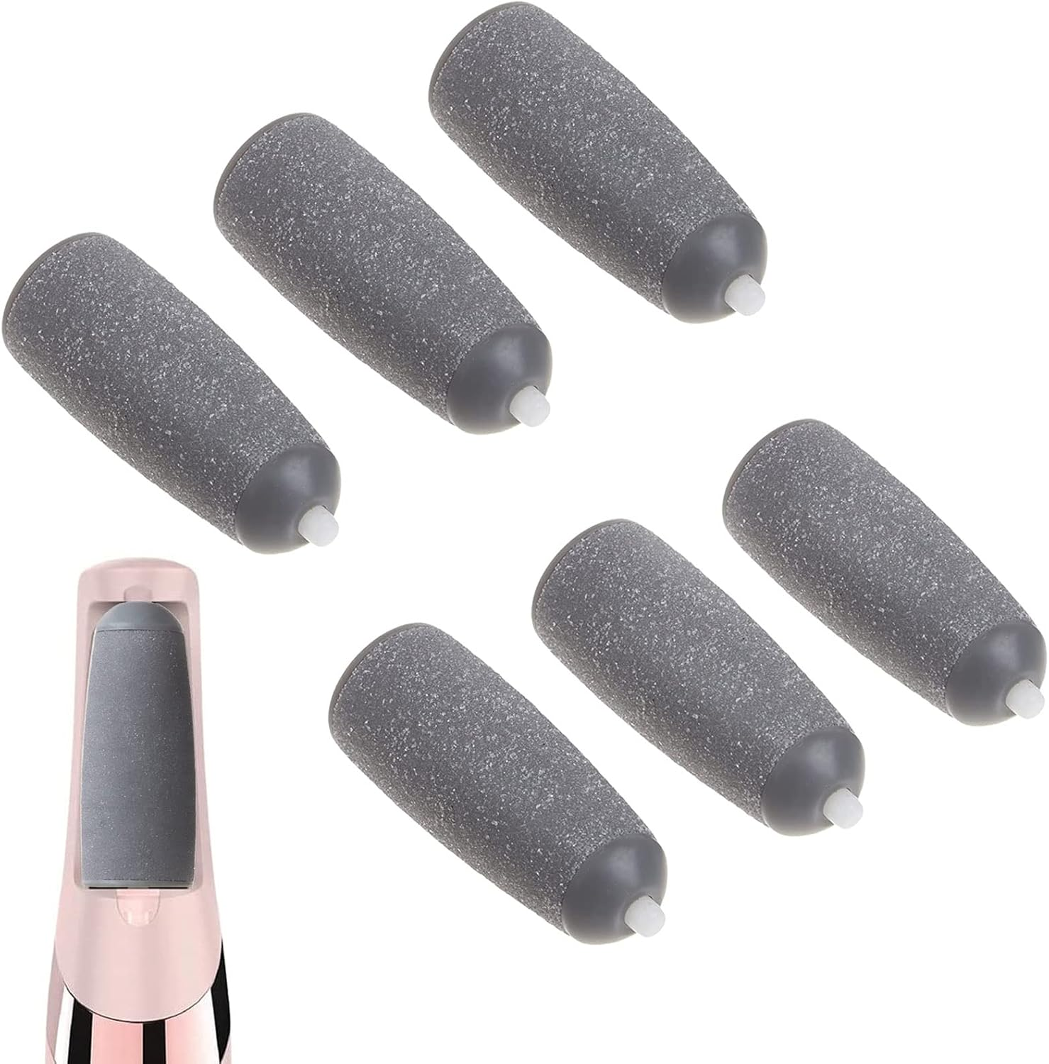 PAI4LEISI 6 Coarse Pedicures Replacement Heads for Flawless Pedi Electric Tool Foot File,Pedi Replacement Roller Head Fit Finishing Touch Flawless Pedi as Seen on TV image number 2