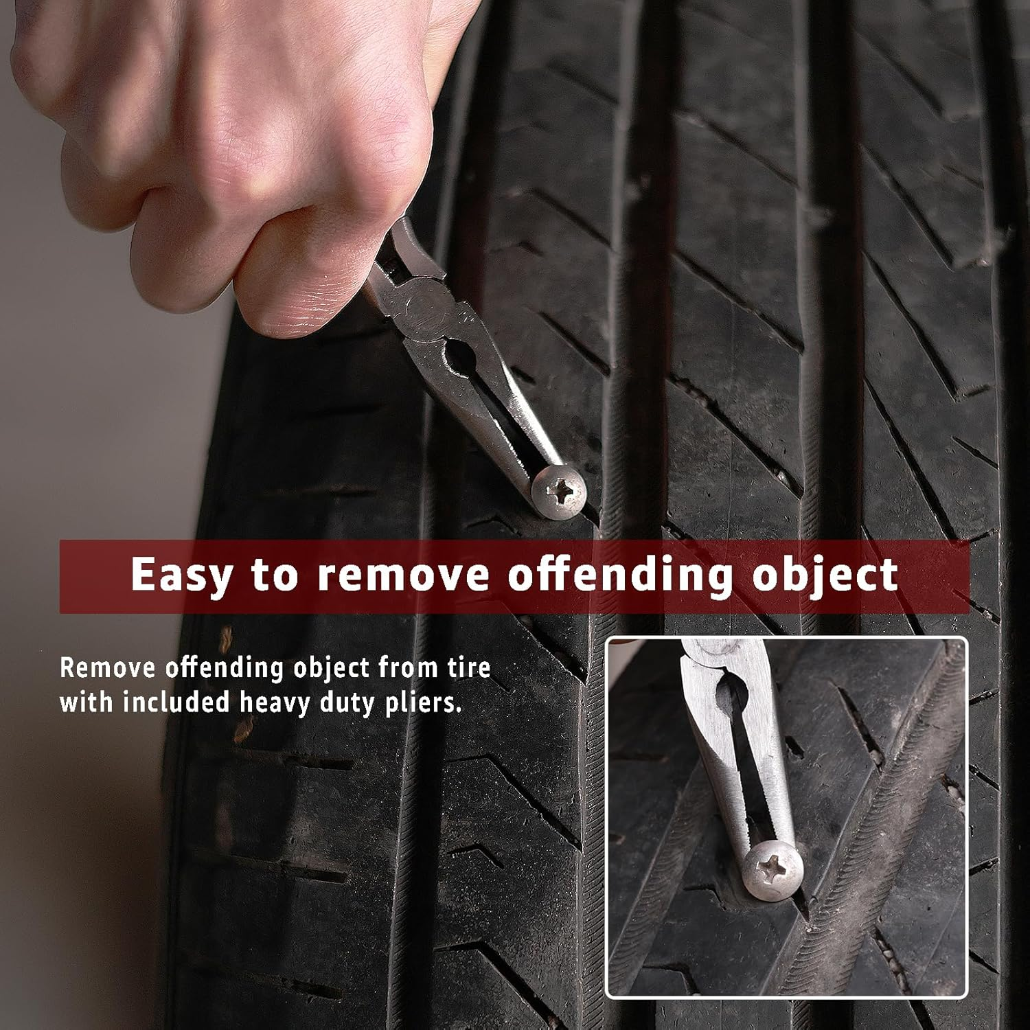 ITEQ Flat Tire Repair Kit with Plugs, Heavy Duty 31 Pcs Tire Repair Tool Set for Car, Truck, RV, Jeep, ATV, Motorcycle, Tractor, Trailer Flat Tire Puncture Repair