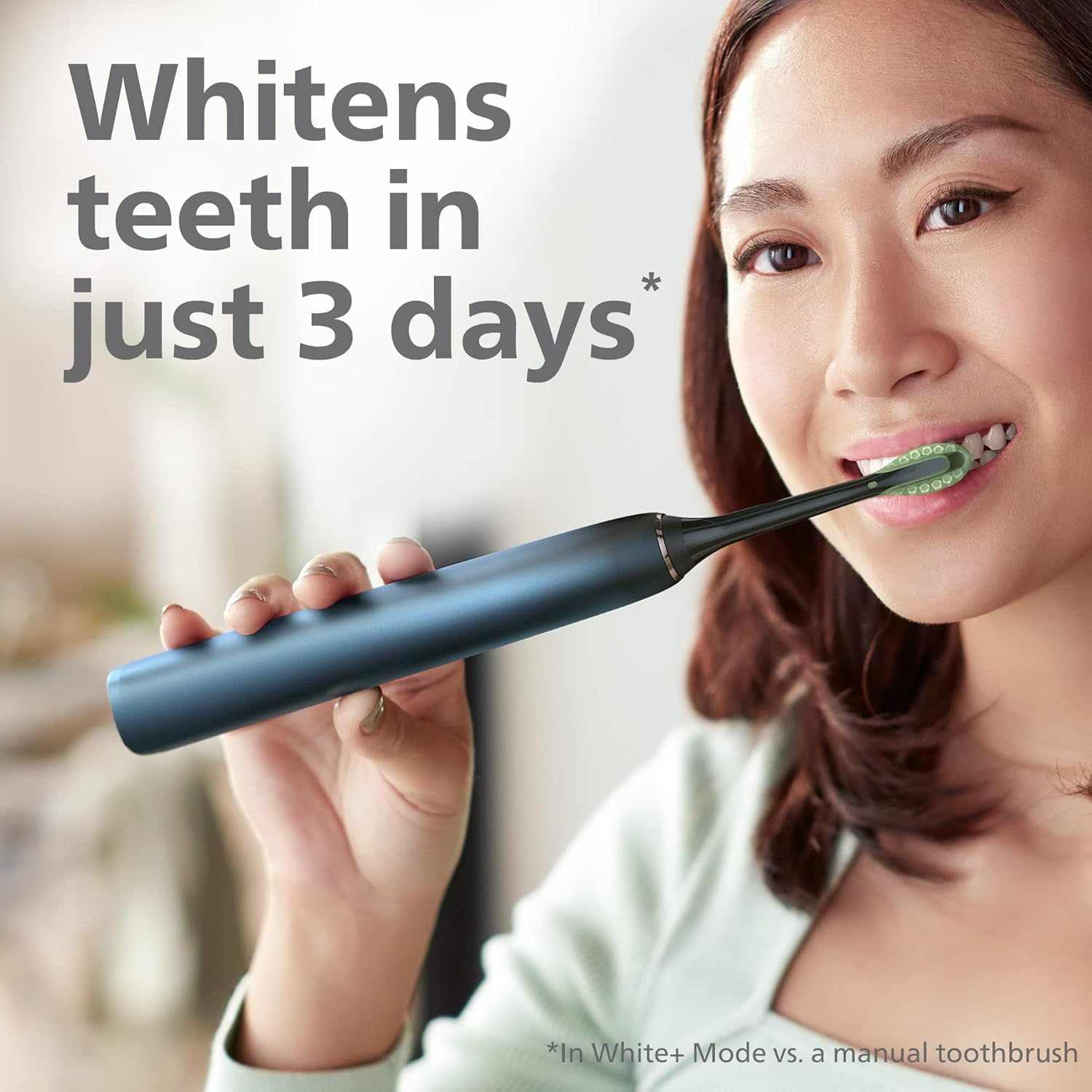 Philips Sonicare Diamondclean 9000 Rechargeable Sonic Electric Toothbrush with App, Built-In Pressure Sensor, 4 Clean Modes & 3 Intensities, Navy, HX9911/96