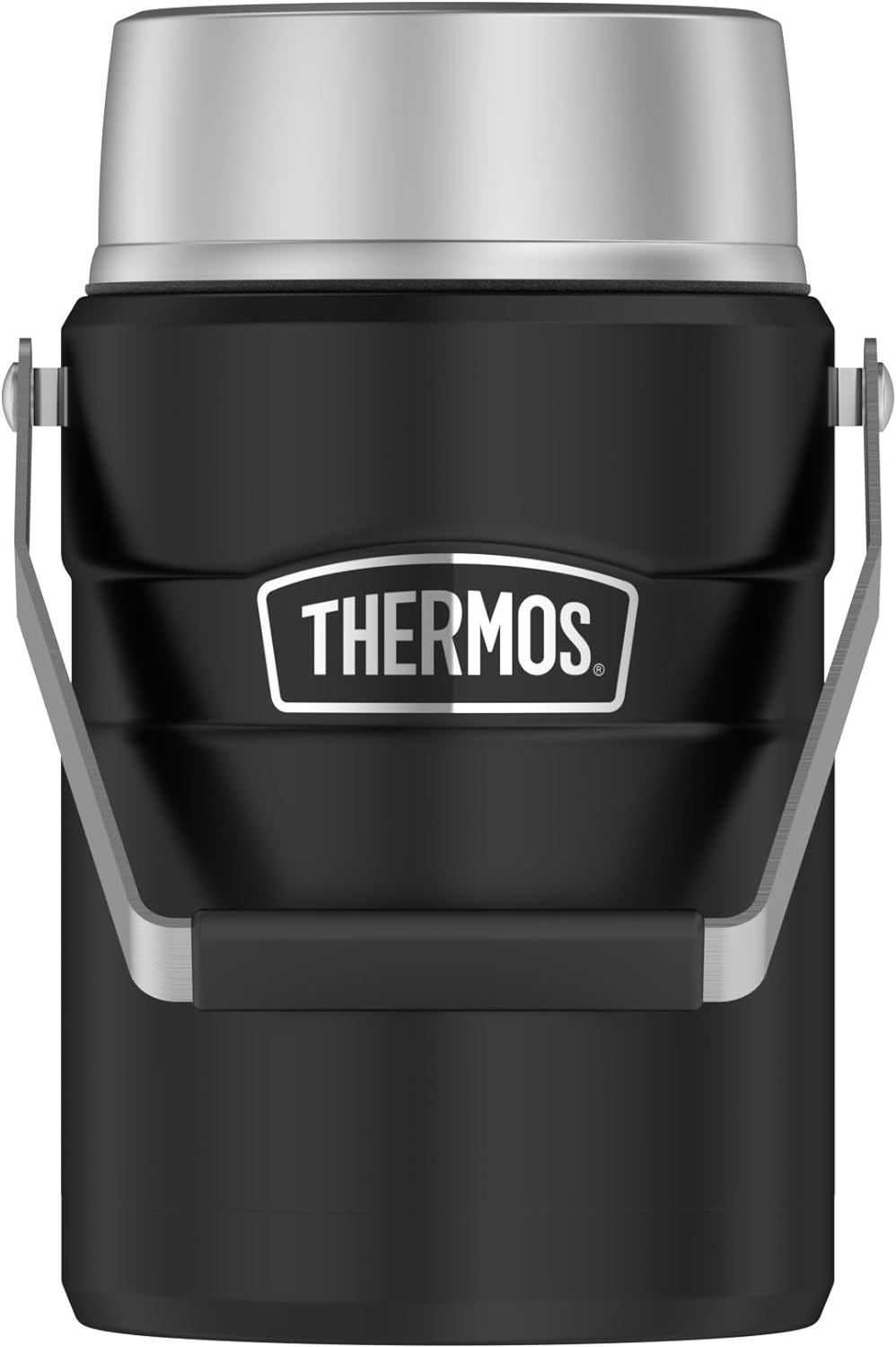 Thermos Stainless King Vacuum-Insulated Food Jar with 2 Storage Container Inserts, 47 Ounce, Matte Steel