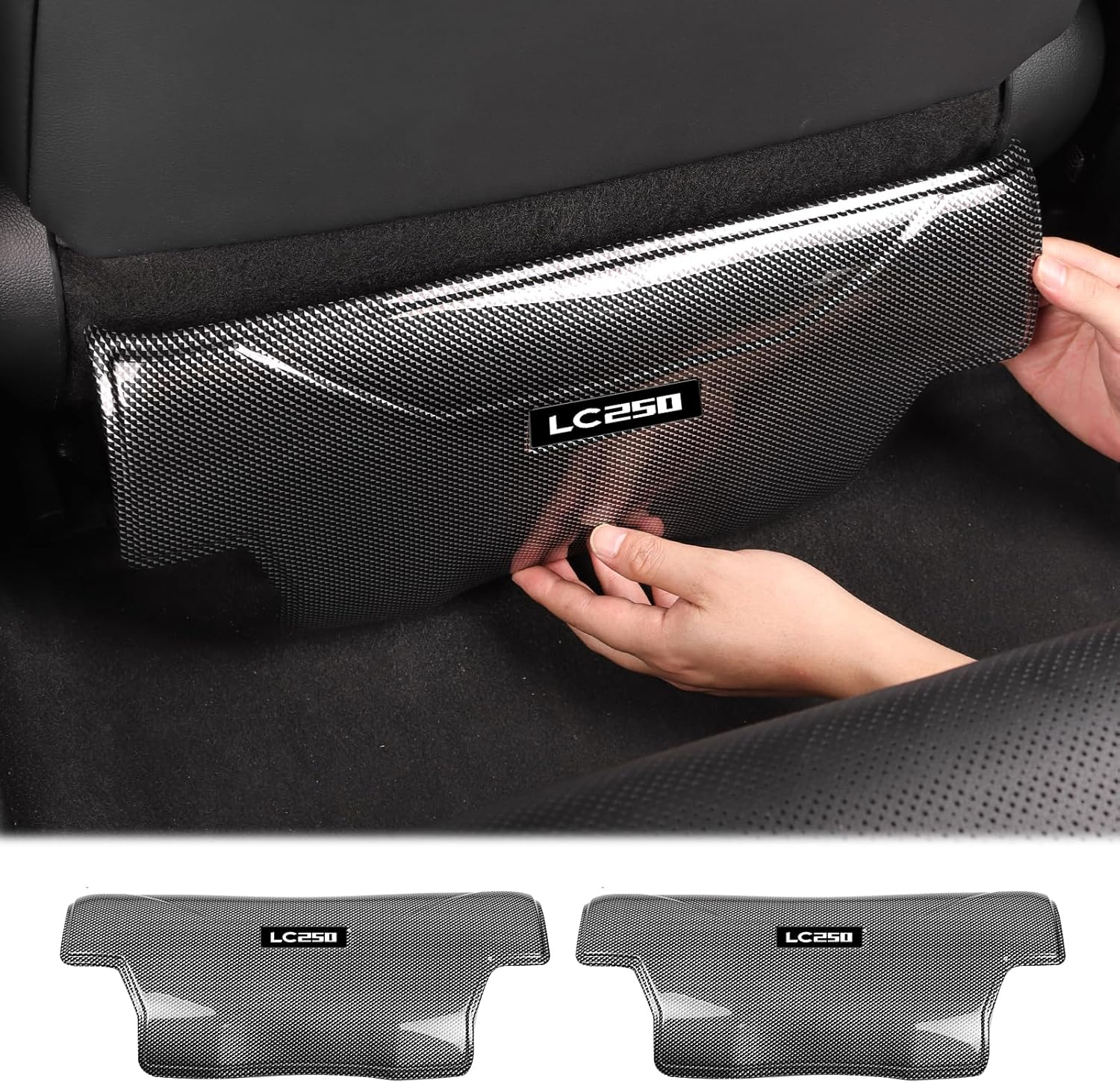 Armrest Box Anti-Kick Panel for 2024 2025 2026 Toyota Landcruiser Prado 250 Lc250 J250 Rear Button Decorative Cover Internal Modification Accessories Land Cruiser 250 (Armrest Box Anti-Kick Panel)