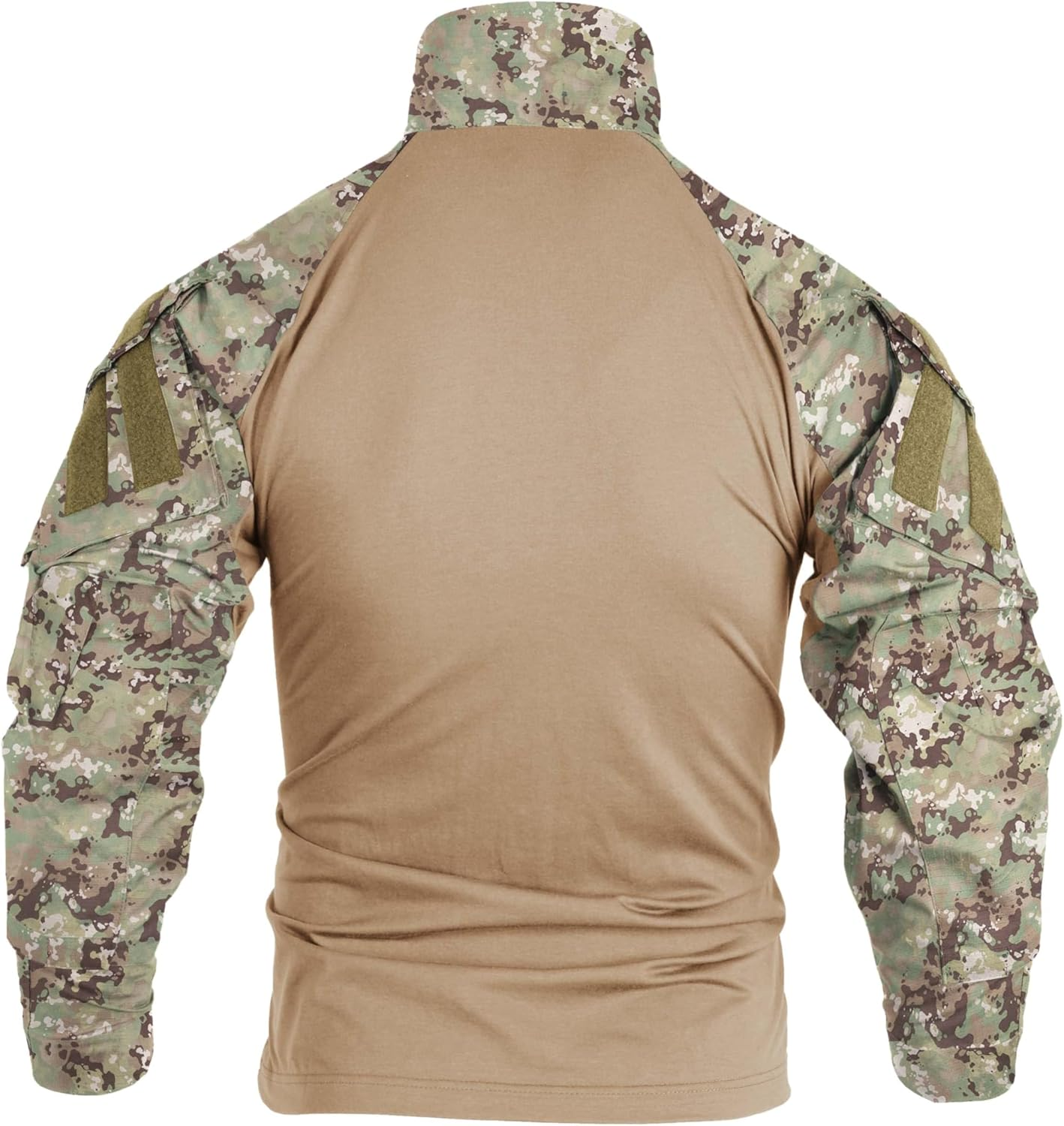 OCANXUE G3 Tactical Shirt for Men Camo Combat Shirt Long Sleeve BDU Shirt 1/4 Zip with Pockets