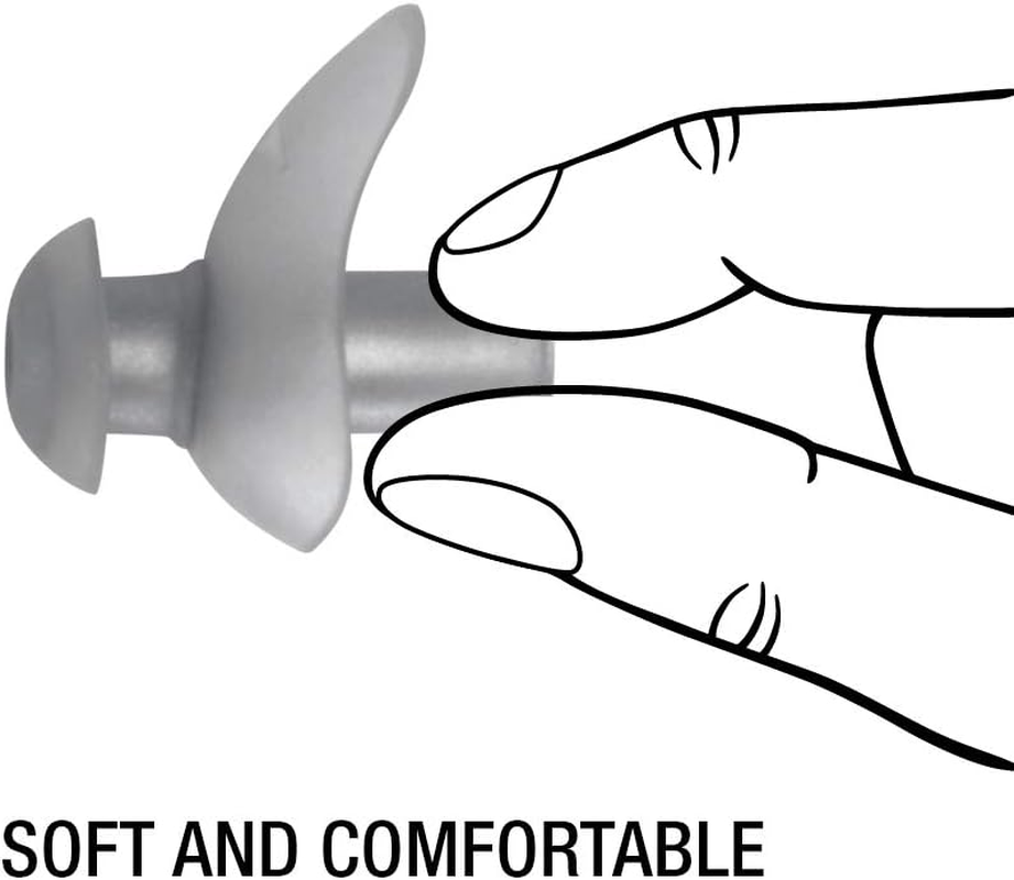 Speedo Unisex Swim Training Ergo Ear Plugs image number 3