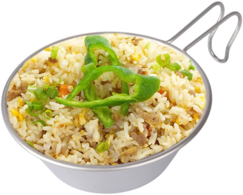 Nurdo Titanium Bowl with Handle Dinner Food Container Camping Pot for Outdoor Hiking Backpacking Picnic image number 4