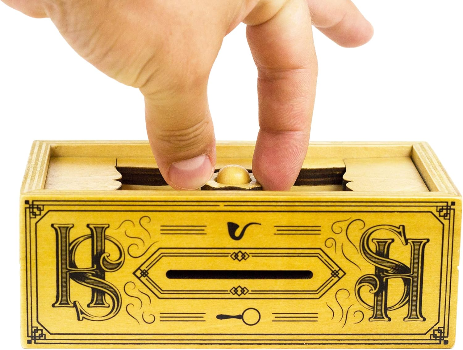 Professor Puzzle Sherlock Holmes the Case of the Treasury Safe Wooden Puzzle Box image number 4