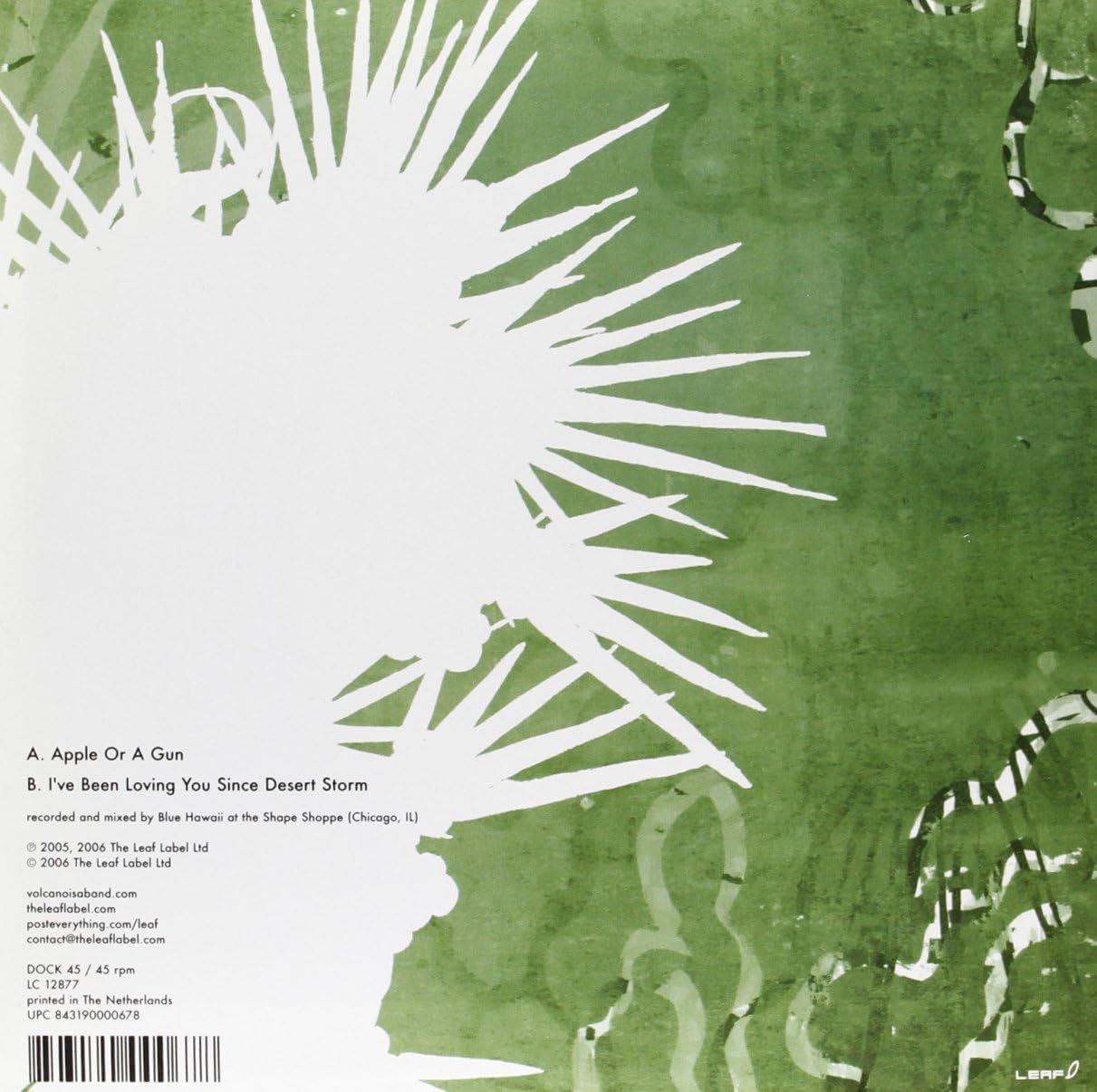The Leaf Label Volcano-Apple or a Gun Vinyl image number 1