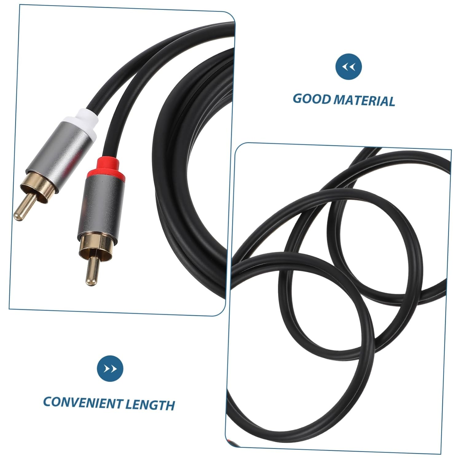 HOMOCONO Audio Cable to Durable Speaker Connection for Home Theater and DVD Player with Reliable Signal Transmission