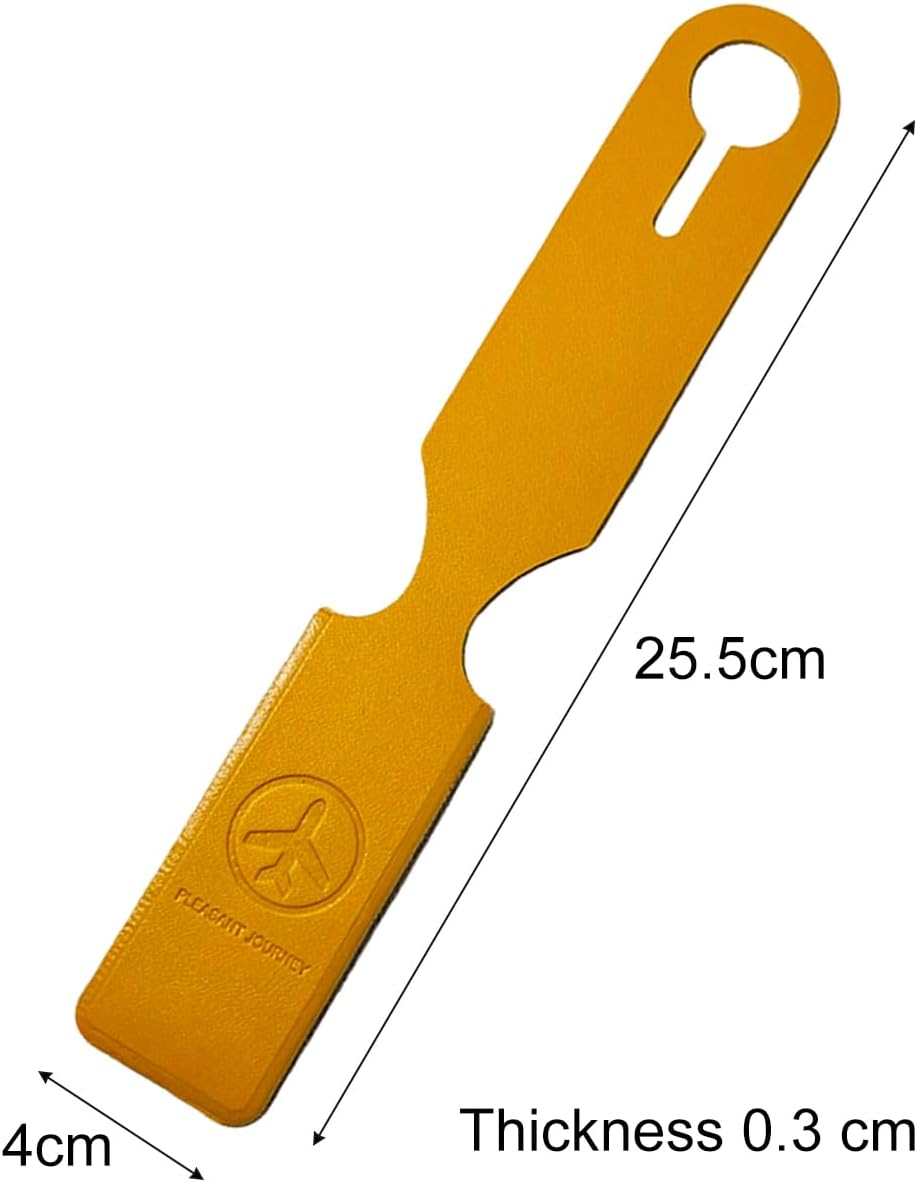 Luzcauwy 4Pcs Leather Luggage Tags - Privacy Flap Suitcase Labels for Travel - Durable ID Name Card Holder - Waterproof Accessories for Backpack Handbag School Bag - Multi Colour Set image number 4