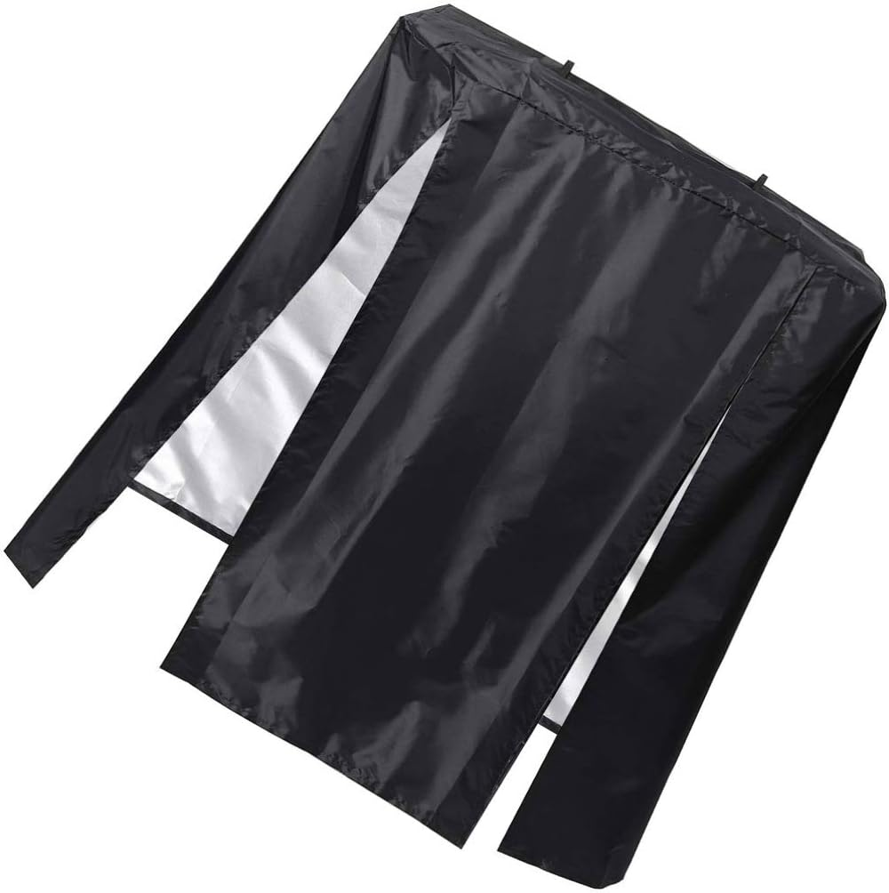 VORCOOL Large Bird Cage Cover Good Night Parakeet Cage Cover Washable Parrot Cage Sign Parrot Cage Skirt for Outdoor Dust Sun Protection Cover (Black) image number 4