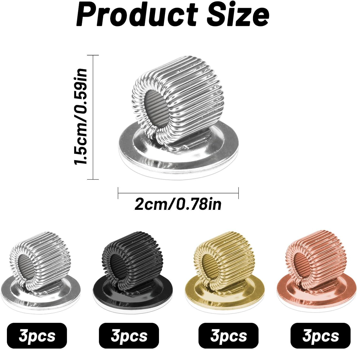 12Pcs Adhesive Pen Holder, Manganese Steel Pen Clip Holder with Elastic Spring Pen Loop, Stick on Pencil Pen Holder for Notebook Clipboard Whiteboard Refrigerator Car, 4 Colors image number 5