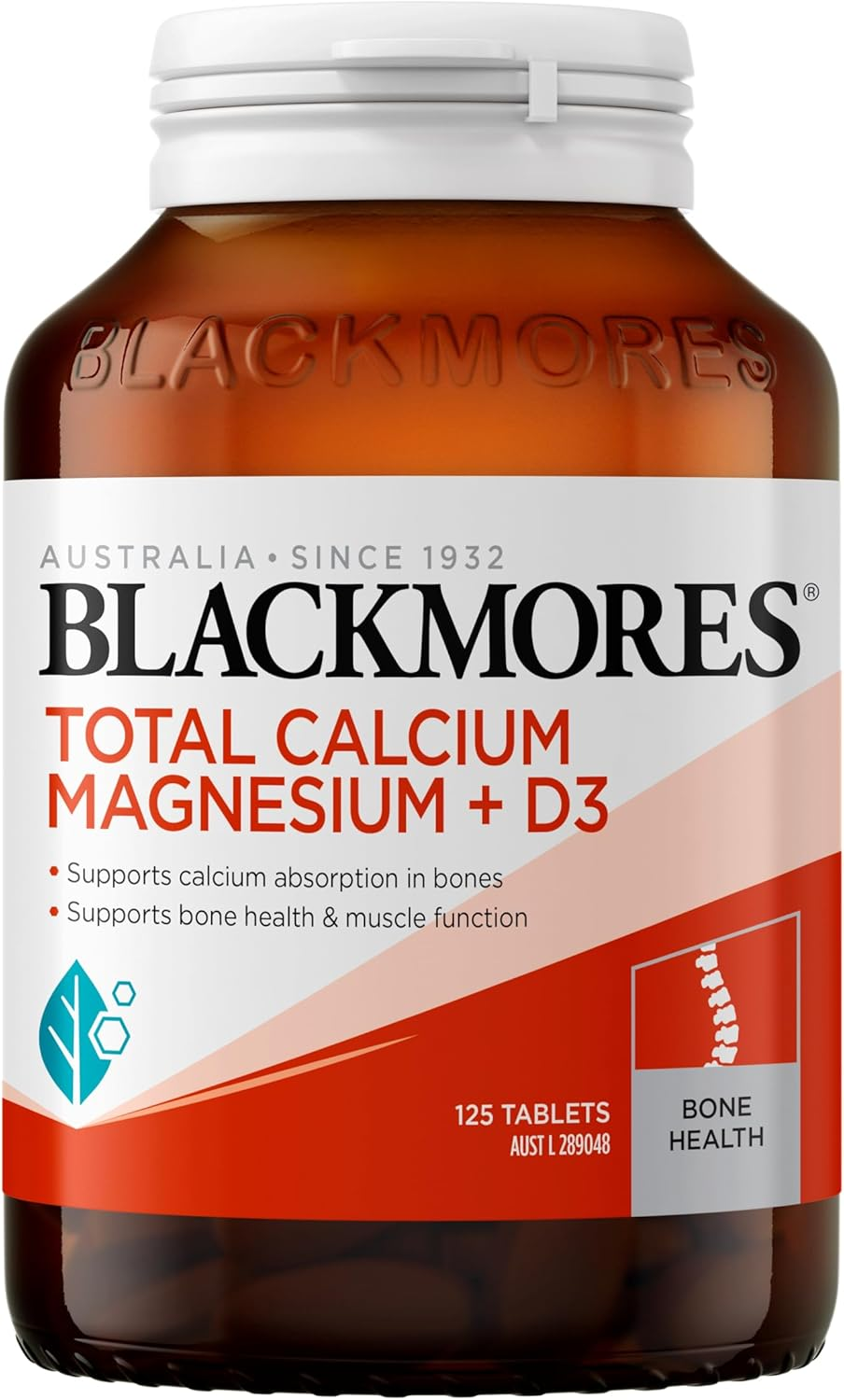 Blackmores Total Calcium Magnesium + D3 | Supports Bone Health & Muscle Function |125 Tablets image number 5