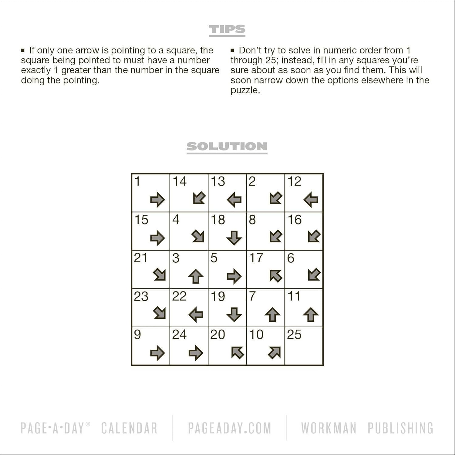 Brainpower Puzzles Page-A-Day Calendar 2025: a Year of Games to Sharpen Your Mental Fitness image number 2