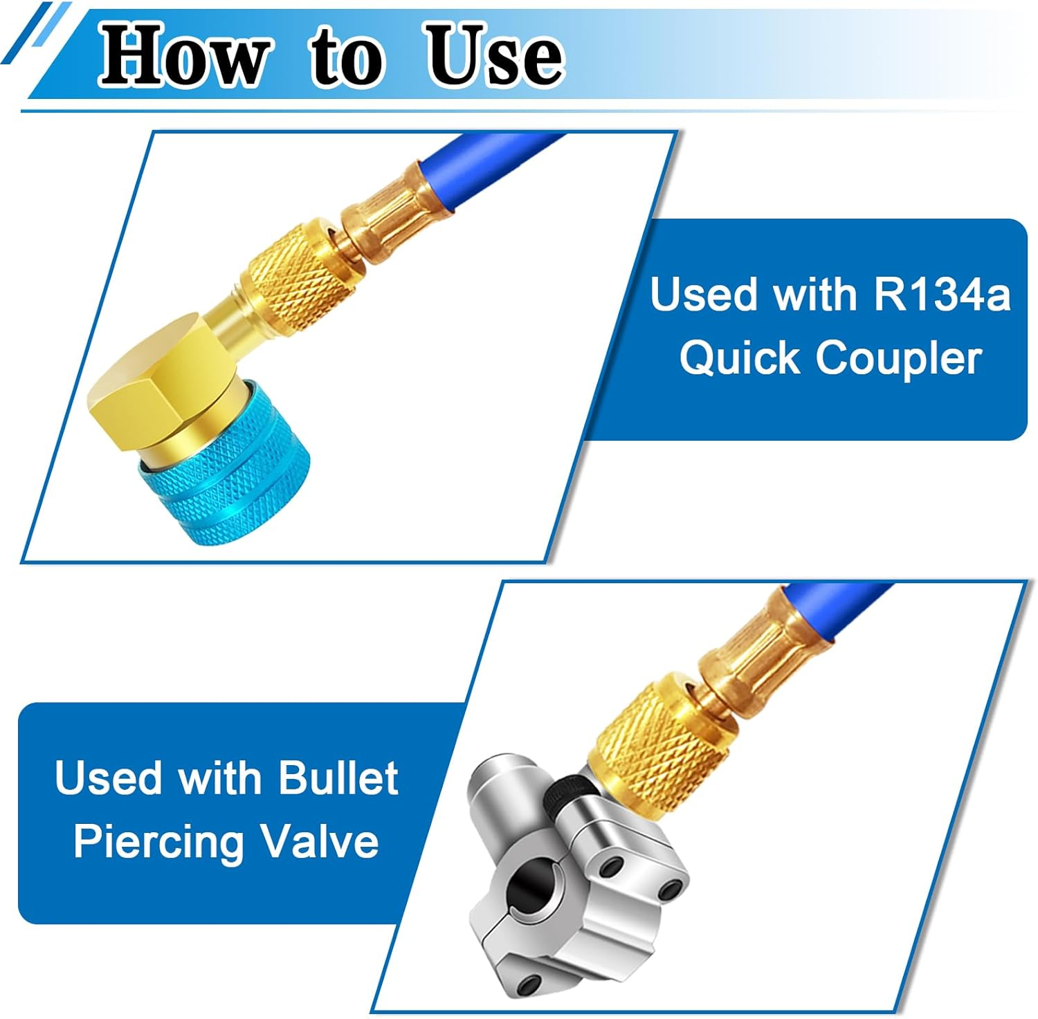 Boltigen R134A Refrigerant Recharge Kit, Refrigerator Freon Recharge Kit, Fridge Recharge Kit, Car AC Recharge Kit, for Auto/Home R134A Refrigerant System image number 2