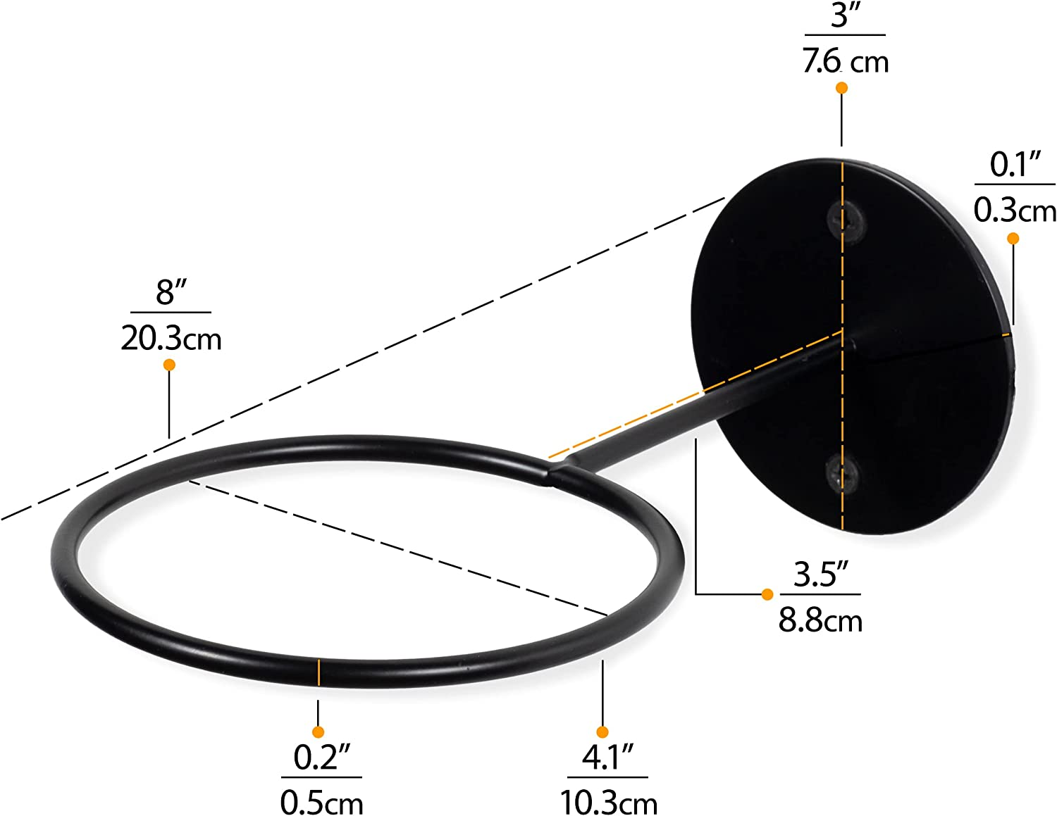 Wallniture Palla Ball Storage Rack Wall Mounted Set of 2, Soccer Ball, Volleyball, Football & Basketball Rack for Man Cave and Kids Room Decor, Display Stand for Sports Memorabilia, Black image number 2