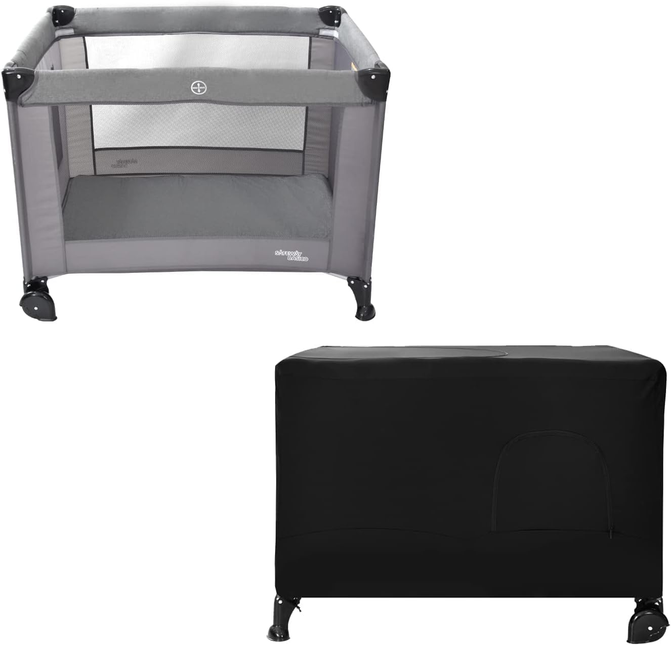 Katai - Premium Pack N Play Blackout Canopy Tent - Travel Accessories for Crib Cover - with 2 Baby Safety Locks image number 5