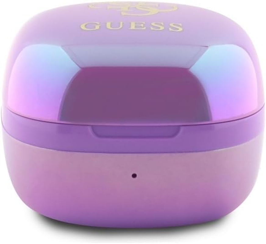 CG Mobile Guess Bluetooth Headphones TWS + Docking Station Iridescent 4G Printed Logo Purple image number 4