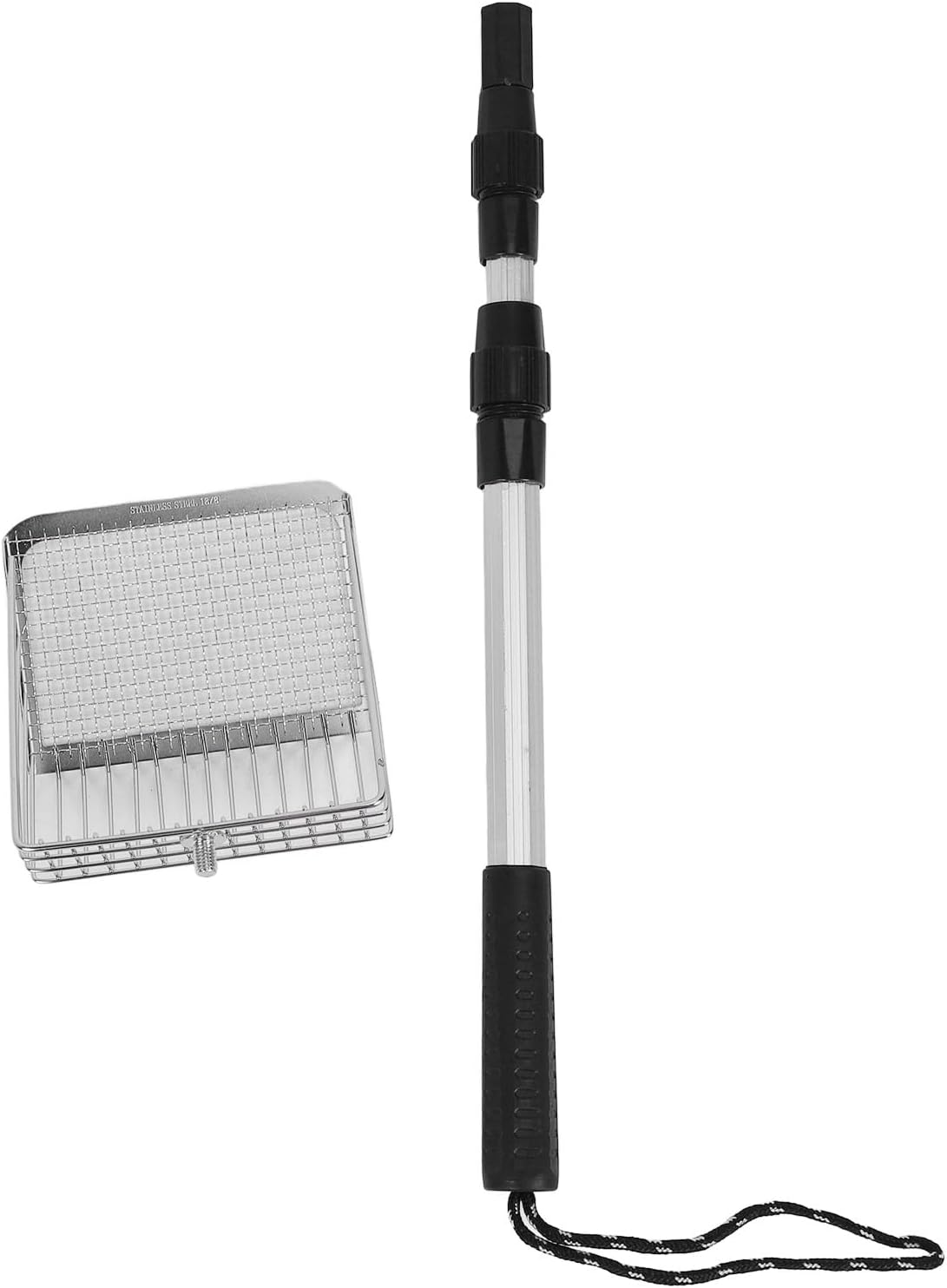Eujgoov Metal Chicken Poop Scoop with Extendable, Stainless Steel Sieve Scoop for Convenient Cleaning