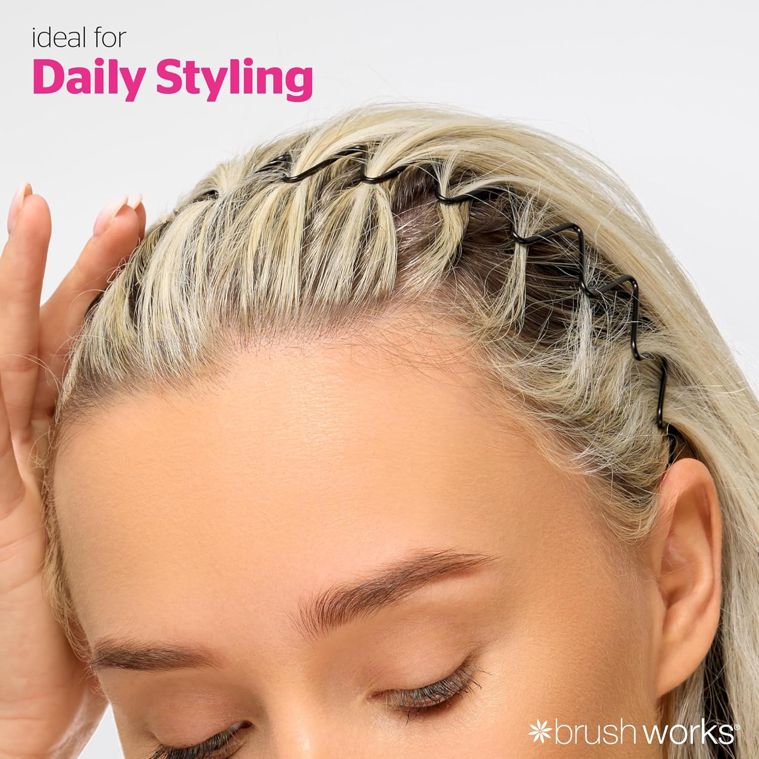 Brushworks Flexi Zig Zag Headbands - 3 Pack image number 4