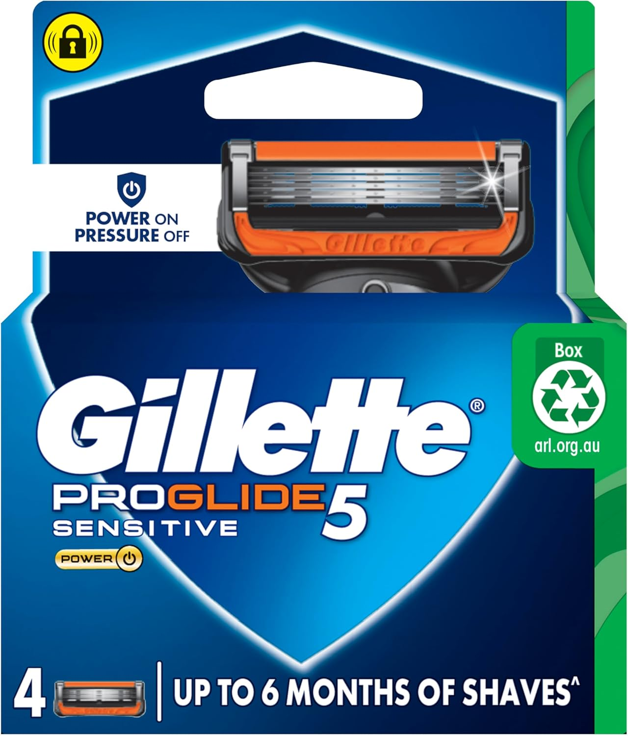 Gillette Fusion Proglide Power Razor Blades, 4 Count image number 6