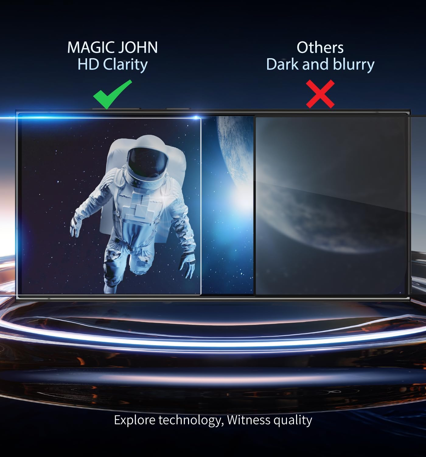 MAGIC JOHN 3Rd Gen Upgraded for Samsung Galaxy S24 Ultra Screen Protector 6.8 Inch, HD Clear, Shatterproof Tempered Film, Auto Dust-Elimination, Bubble Free, Easy Installation, 2 Pack