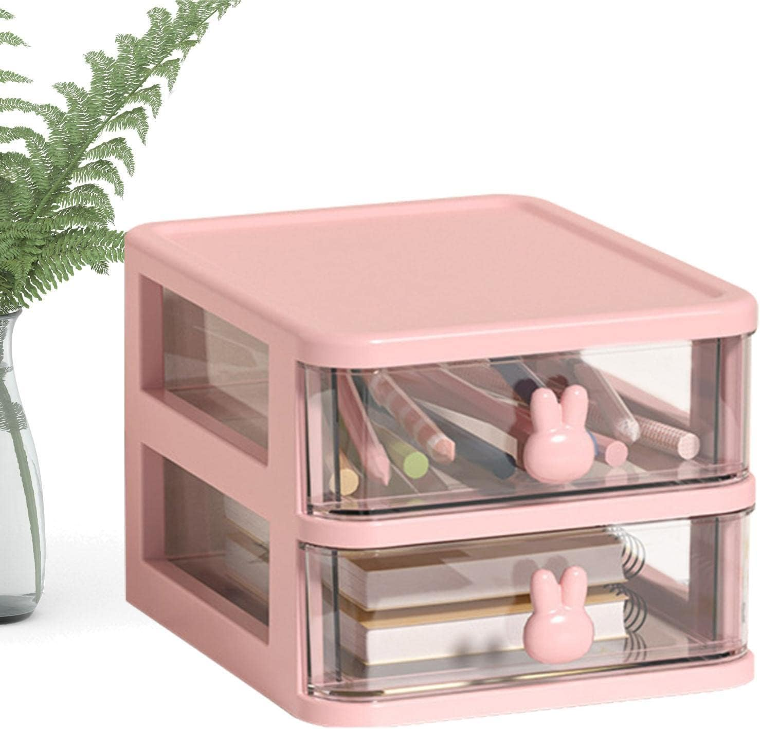 Small Desk Organizer - 4 Drawer Tabletop Storage Organizer Station | Table Organizer with Drawer, Desktop Storage Drawers for Arts Crafts Stationary image number 1