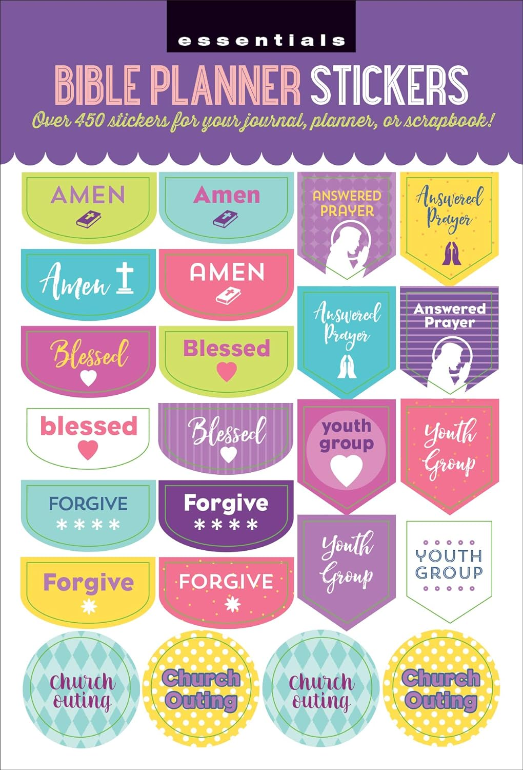 Essentials Planner Stickers - Bible (Set of 450 Stickers) image number 4