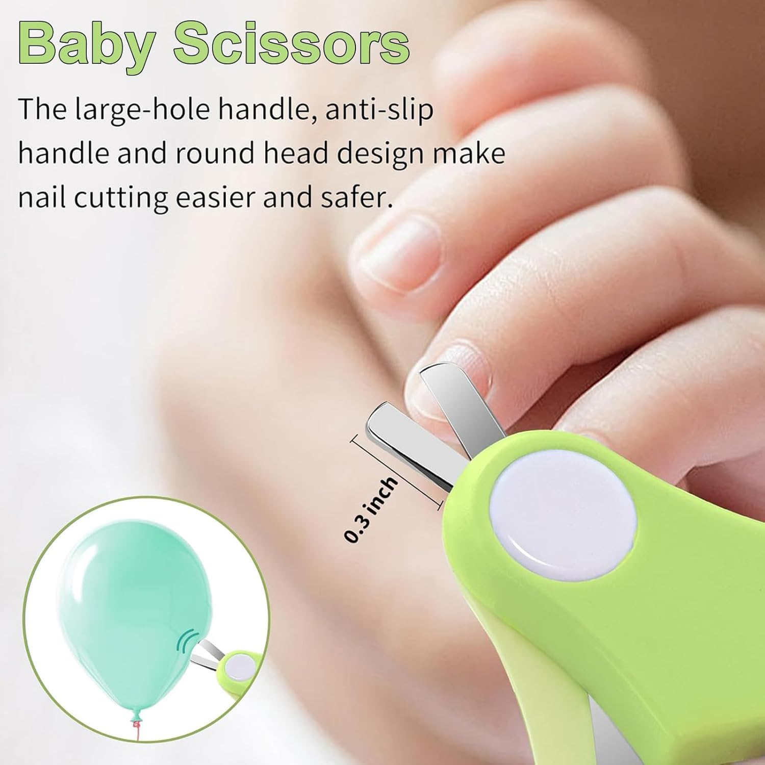 Baby Nail Care Set, 4-In-1 Baby Nail Kit, Finger Nail Clippers, Baby Nail Clippers, Baby Nail Scissors, Nail Files and Tweezers for Trimming Baby'S Fingers or Toes image number 1