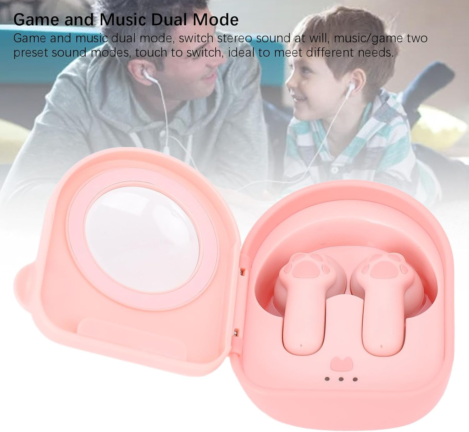 MENDUNER BT5.4 Earbuds with Noise Cancelling Mic - 13Mm Driver Ergonomic Design for Sports and Gaming Dual Mode Sound Quality image number 6