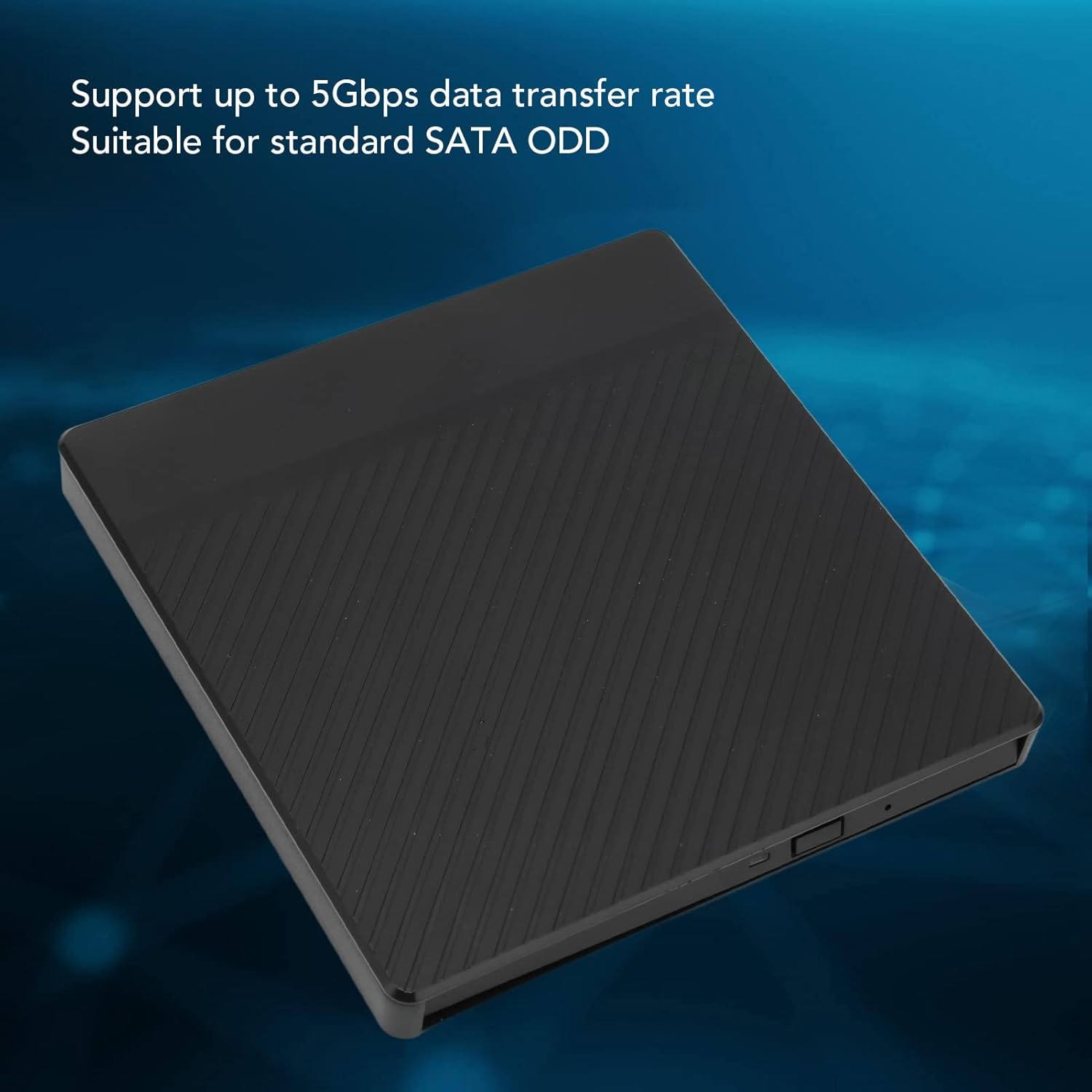 DVD Player for Laptop, External CD DVD Drive for Laptop External DVD Drive Box Type a Type C Interface 9.5Mm Thickness 5Gbps Transfer Portable USB3.0 External CD ROM Rewriter image number 4