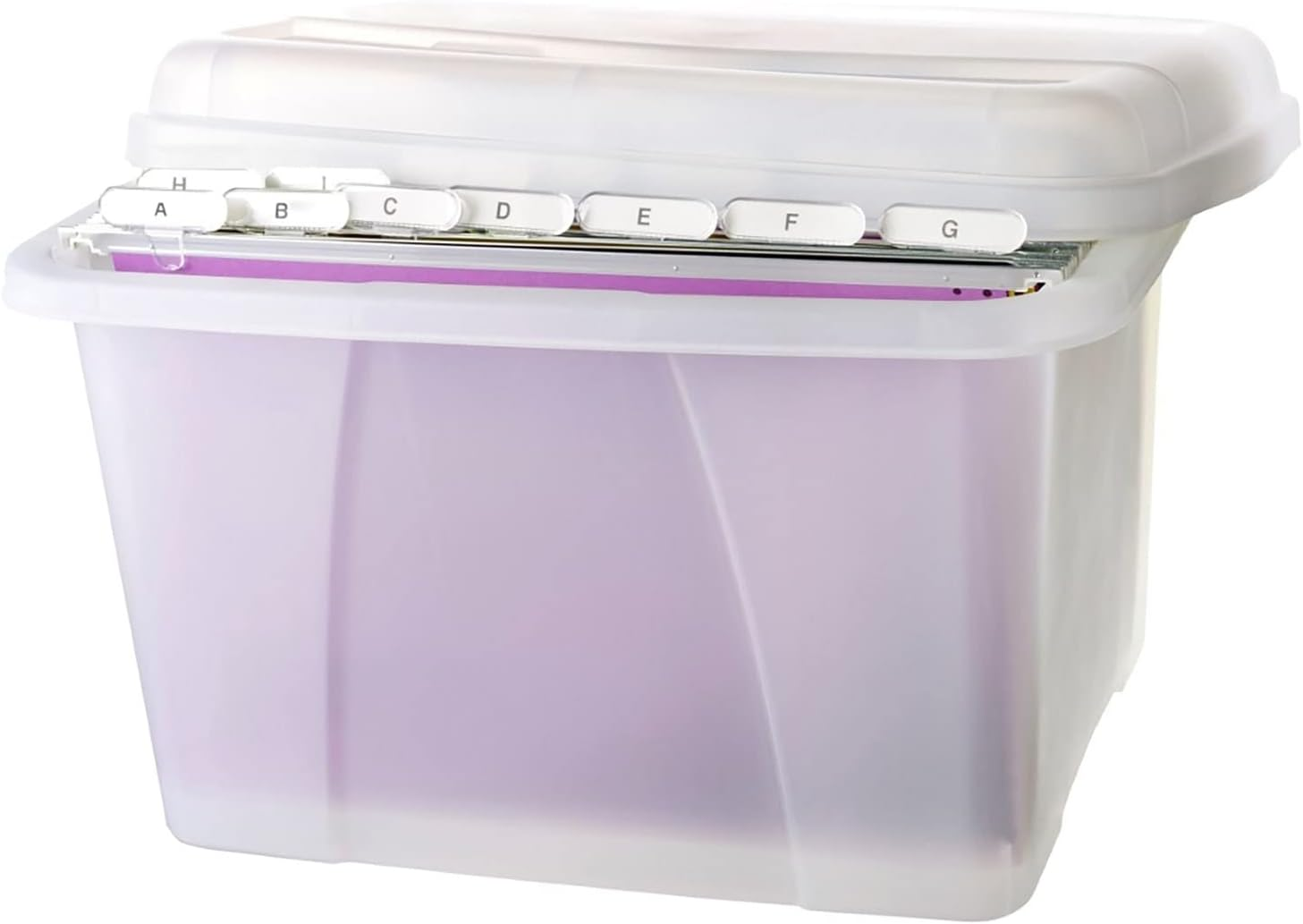 Crystalfile Porta Box 32L with Files Clear