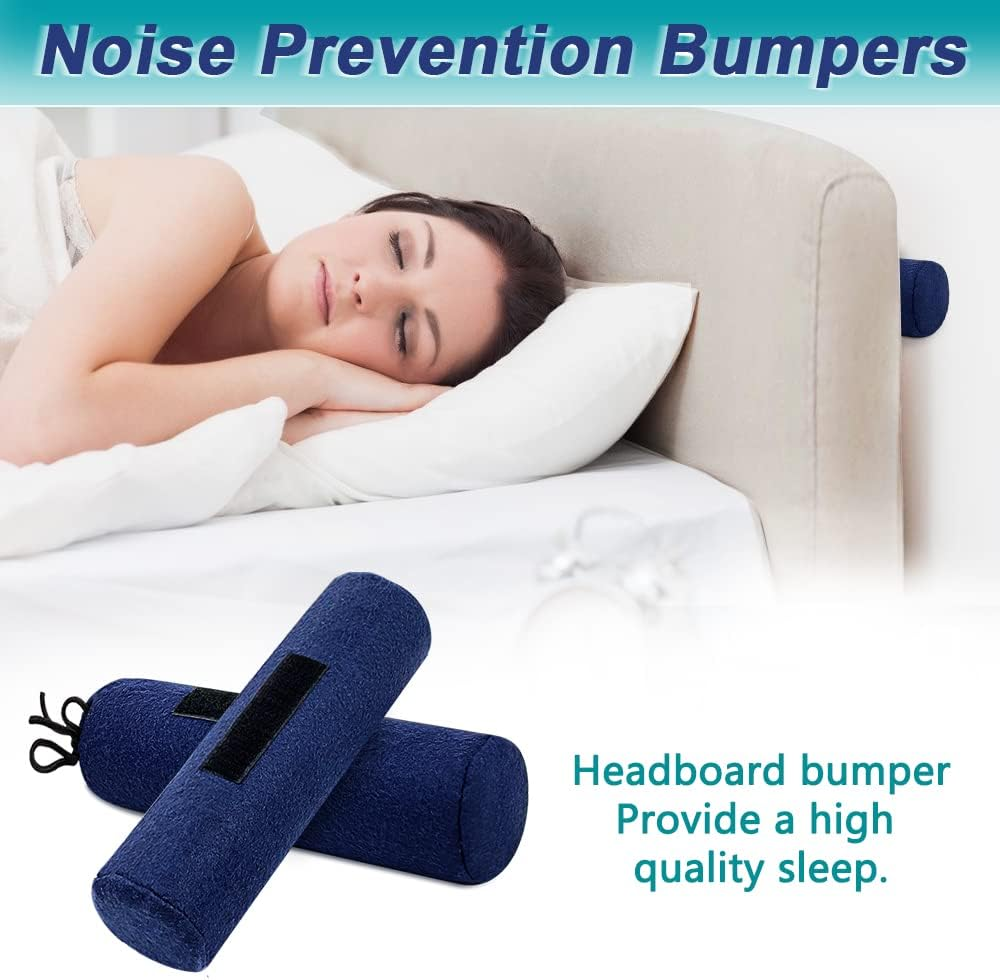 Headboard Bumper Stoppers for Wall Headboard Stabilizer Bed Squeaking Noise Stopper Wall Protector from Bed Couch Furniture Bed Frame anti Shake for Wall No Screw (2 Pack) image number 5