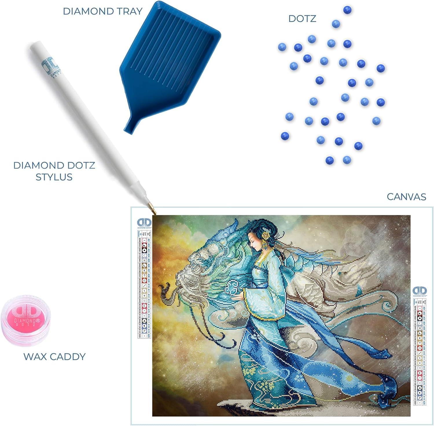 DIAMOND DOTZ DIAMOND DOTZ Dragon Princess - 85 X 67CM (33.5 X 26.4IN) image number 3