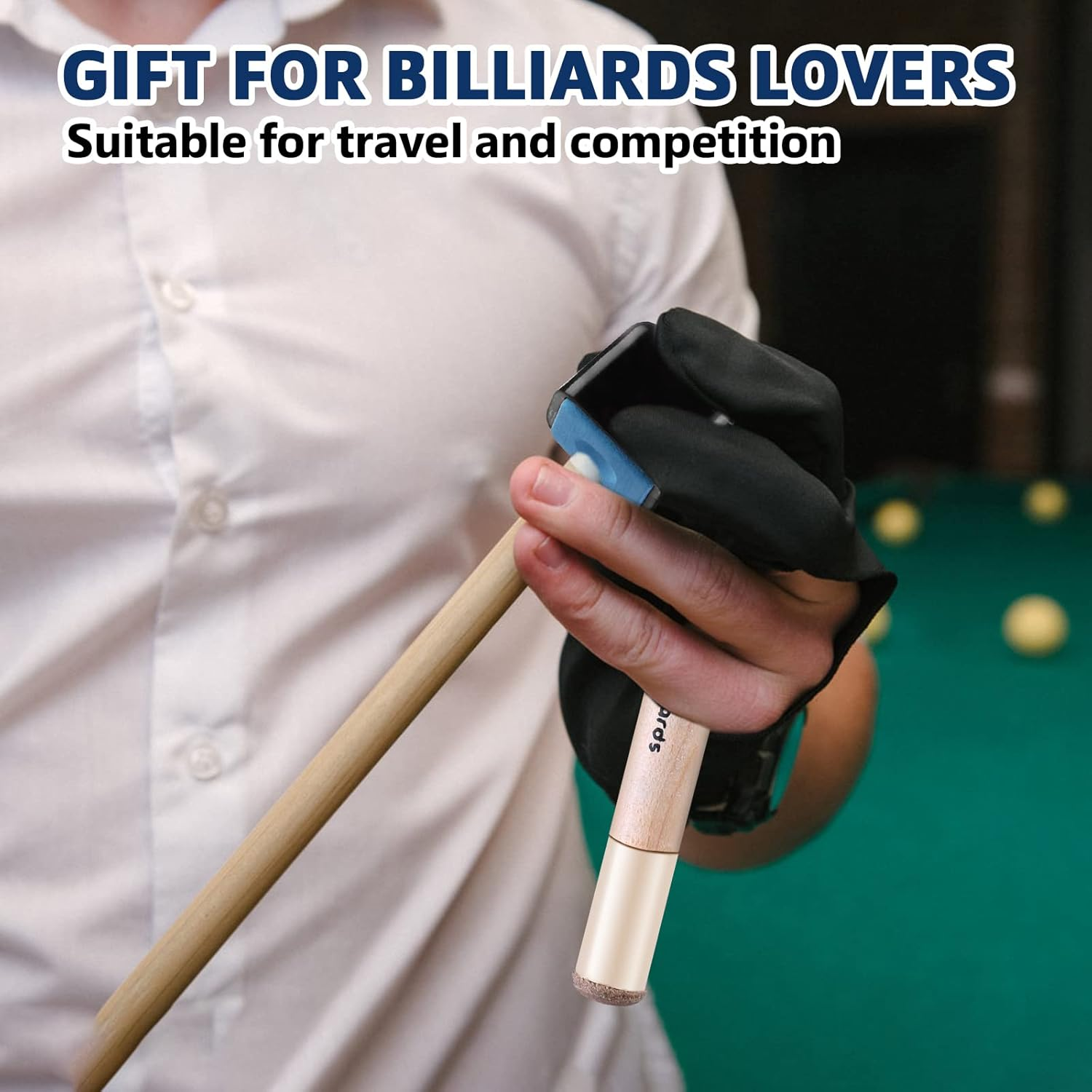 Pool Cue Chalk Holder for Billiards: 2 Pcs 2 in 1 Pool Chalk Holder, Pool Cue Chalk Holder with 4Pcs Pool Chalk Cubes, Portable Cue Chalk Holder, Pool Chalk Holder for Sport Game Tournament Home Hobby image number 1