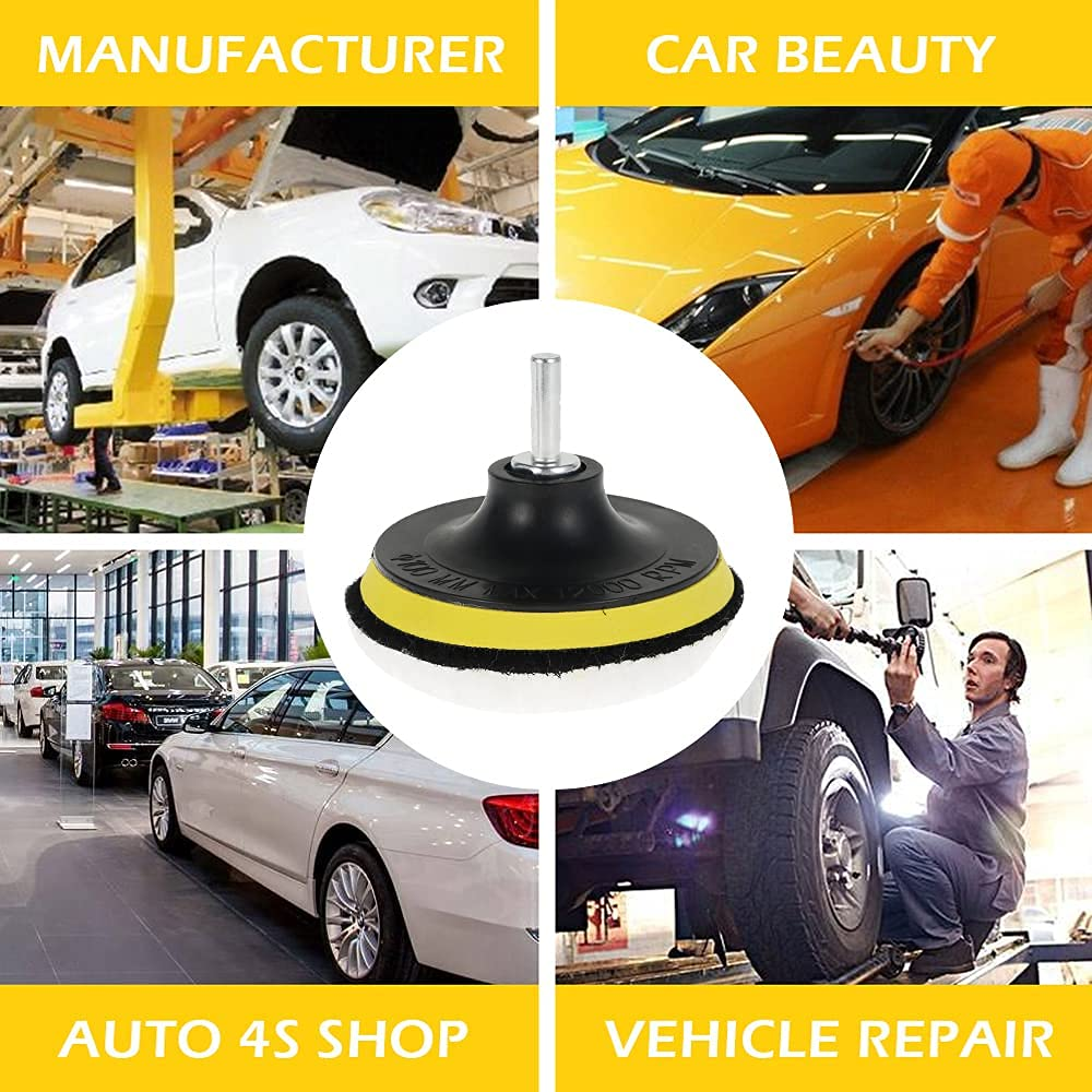 7Pcs Wool Polishing Buffing Pad Set for Car Polisher Buffer Wheel