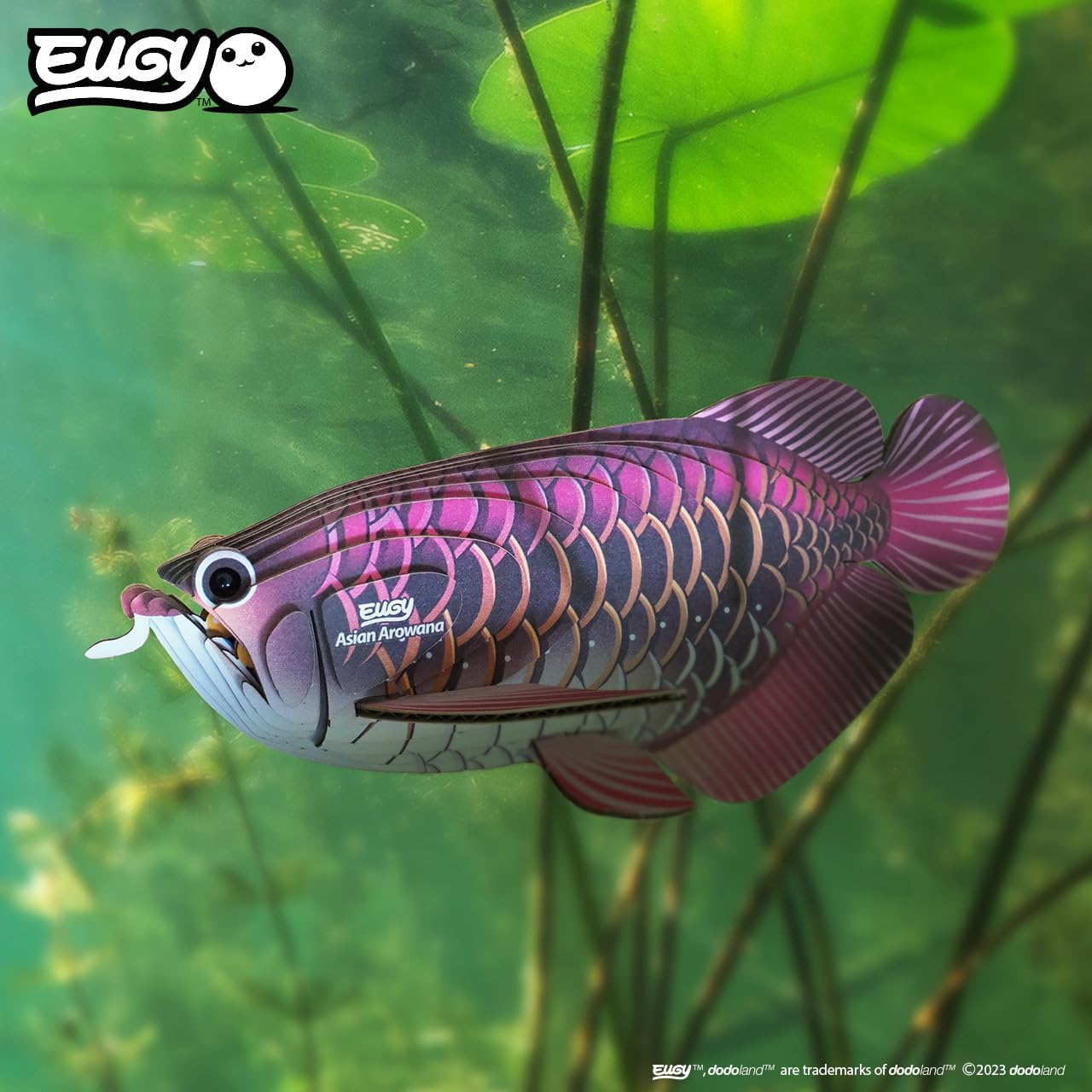 EUGY 118 Asian Arowana 3D Puzzle - 24 Piece Eco-Friendly Educational Toy Puzzle for Boys, Girls & Kids Ages 6+ image number 5