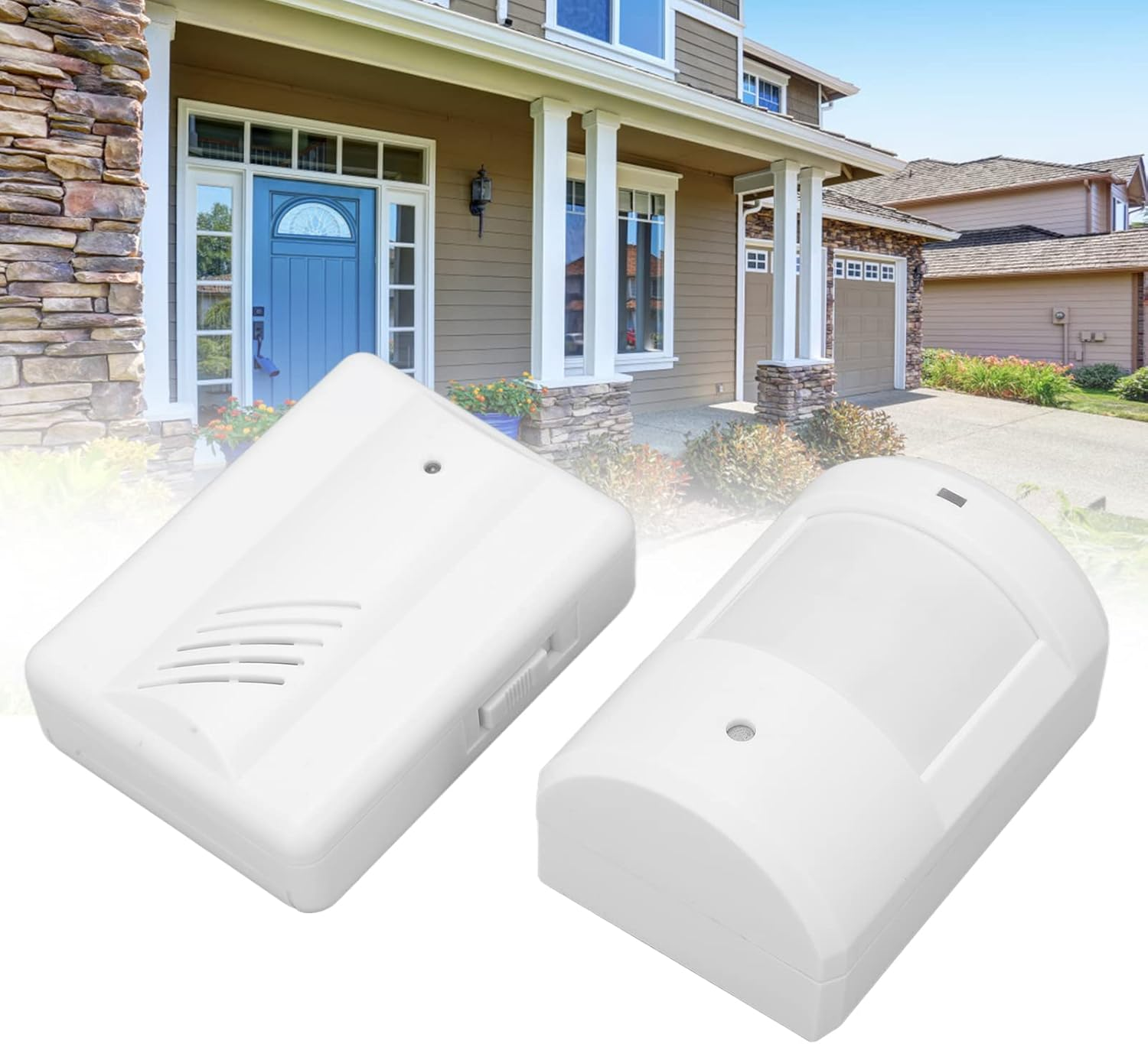 Wireless Motion Sensor Door Chime, Infrared Induction Weatherproof Shop Store Office Home Front Door Entry Welcome Reminding Doorbell, Security Alarm Chime Driveway Alert