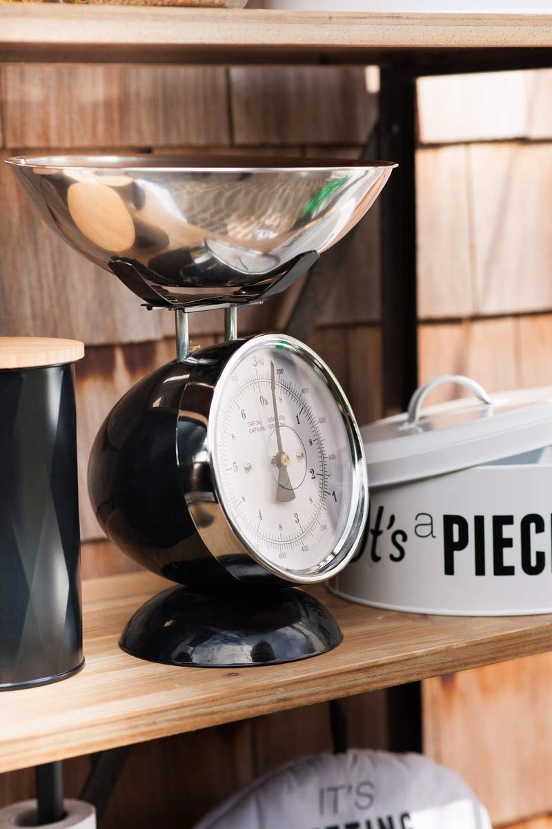 Premier Housewares Kitchen Scales 3 Kg, Stainless Steel, Black, 16 X 17 X 29 image number 3